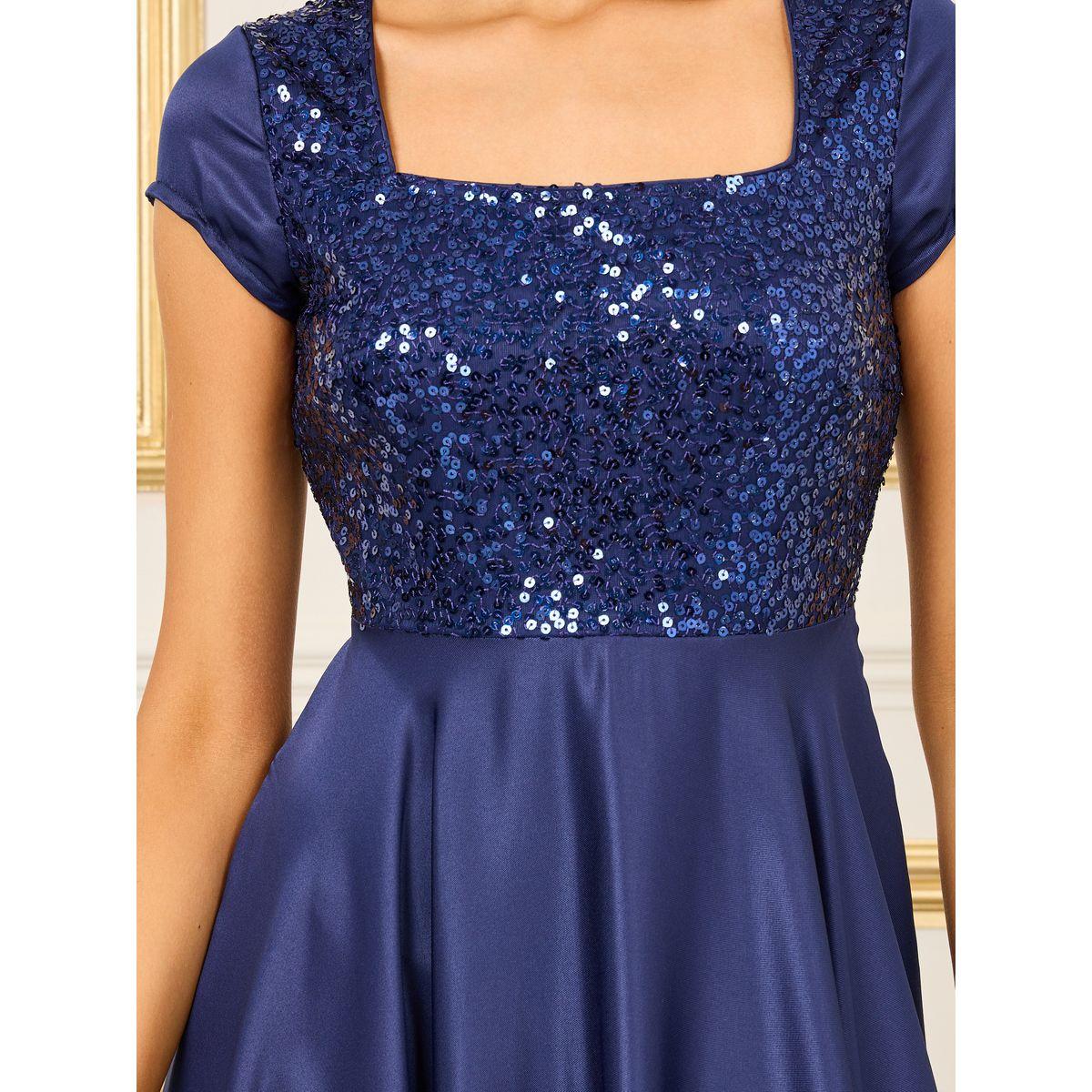 Styli Satin Sequin Detail A-line Maxi Dress-women-clothing-dresses-image-3