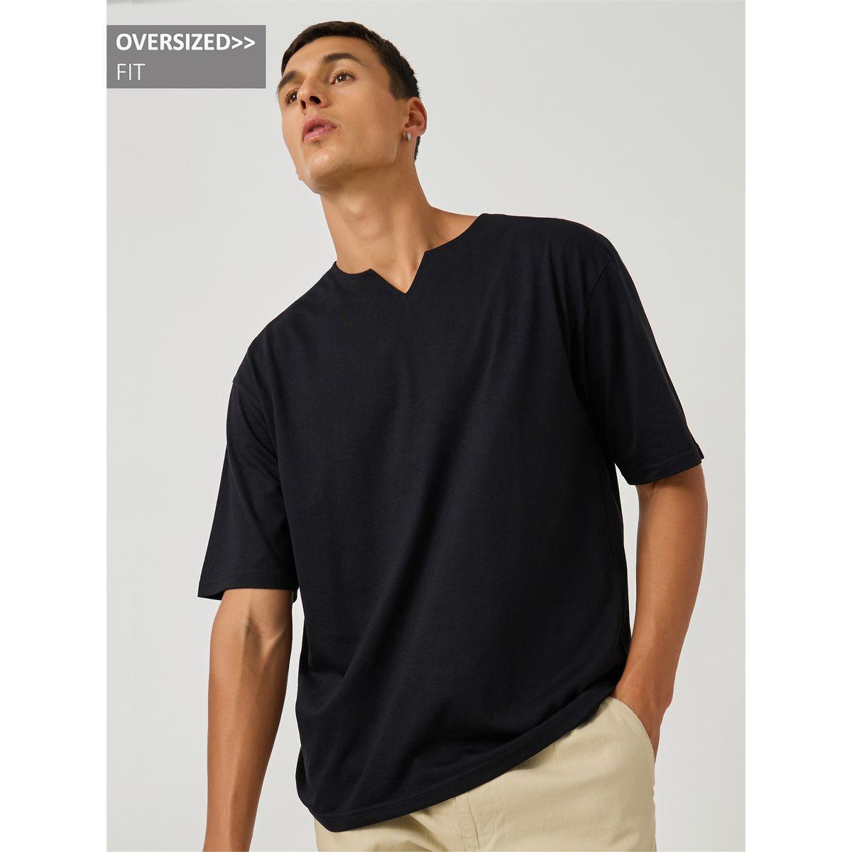 Styli Notch Neck Oversized T-Shirt-men-clothing-tshirtsandpolos-tshirts-image-1