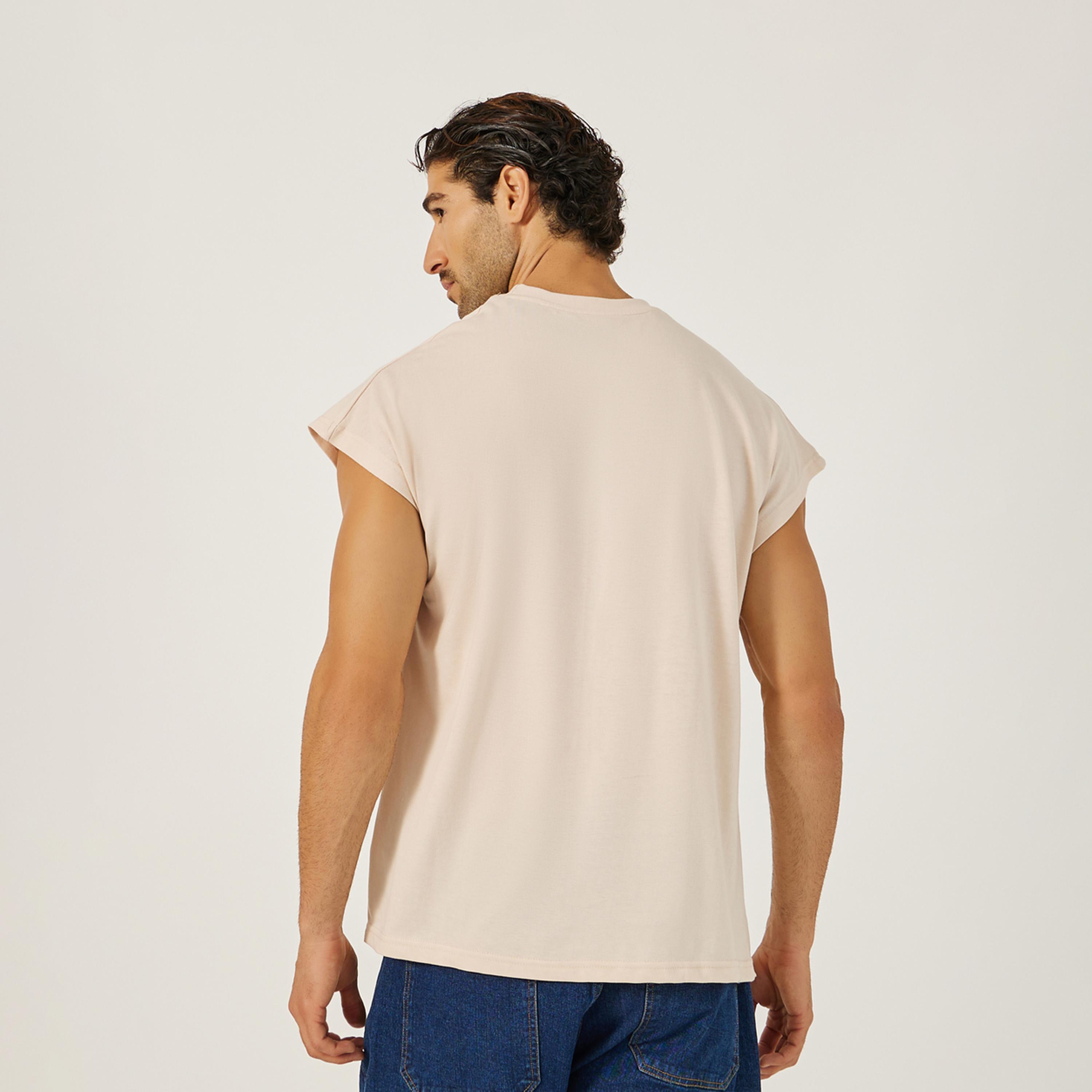 Styli Solid Round Neck Oversized T-Shirt-men-clothing-tshirtsandpolos-tshirts-image-4