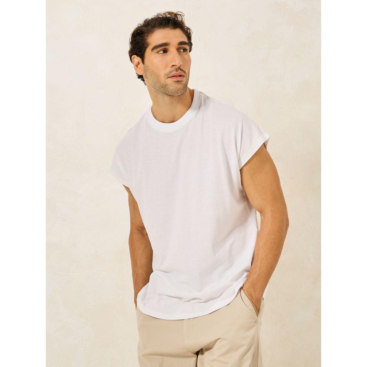 Styli Cap Sleeve Cotton Rich Oversized T-Shirt-men-clothing-tshirtsandpolos-tshirts-image-3