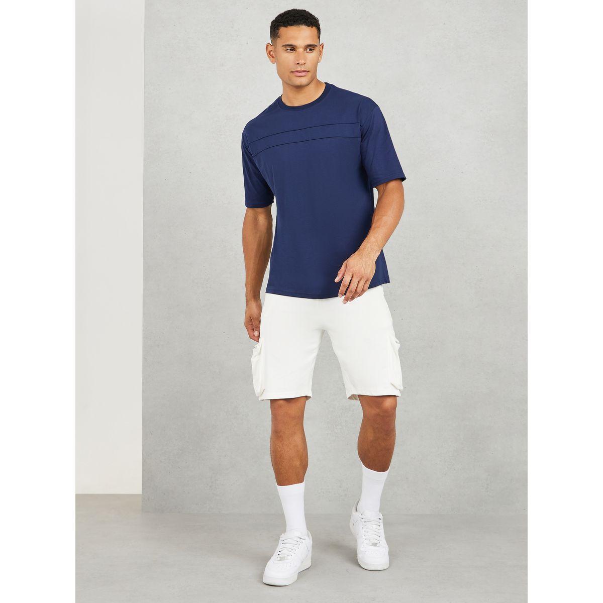 Styli Cotton Rich Oversized Double Pintuck T Shirt-men-clothing-tshirtsandpolos-tshirts-image-2