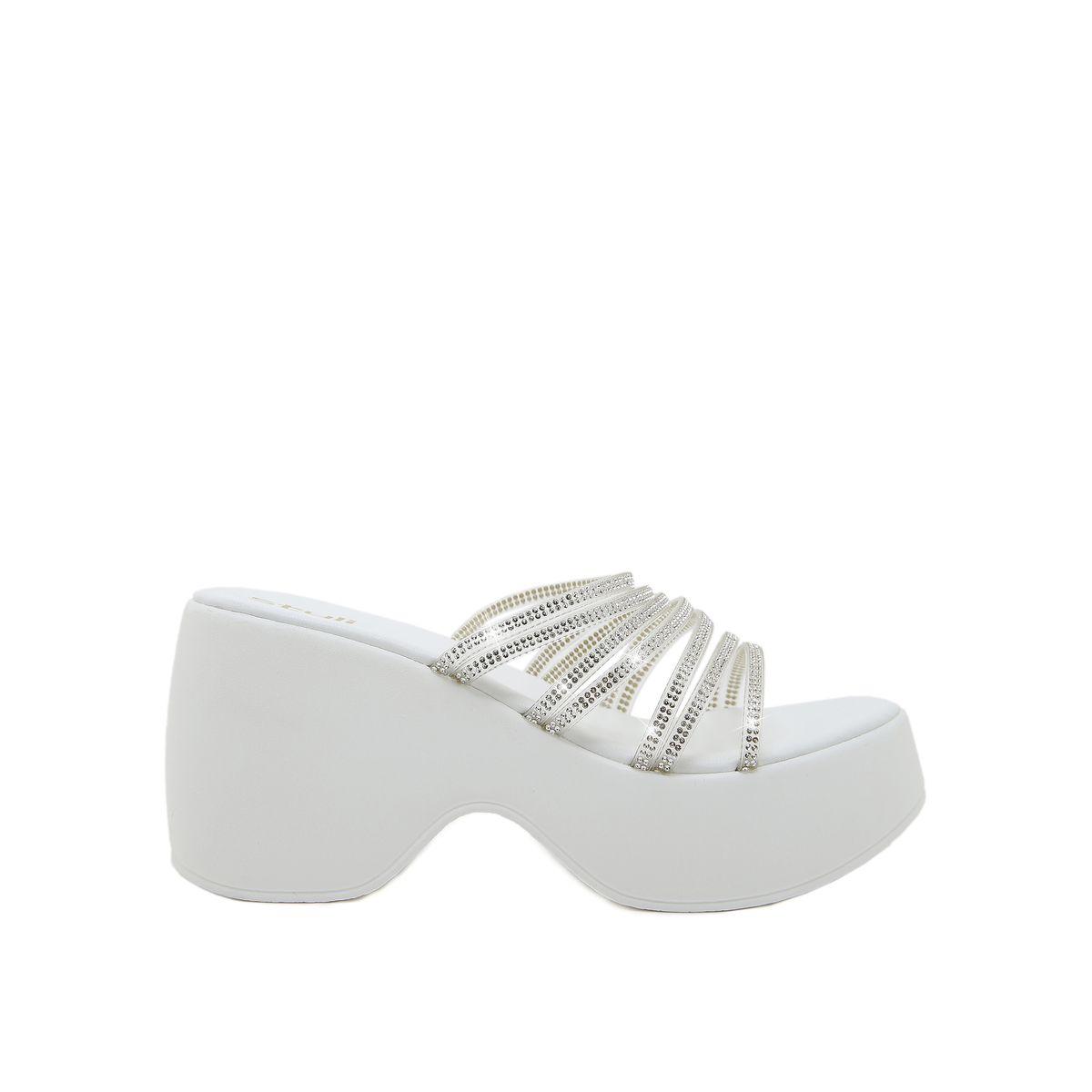 Styli Sparkle Strap Wedge Sandals-women-shoes-heels-image-5