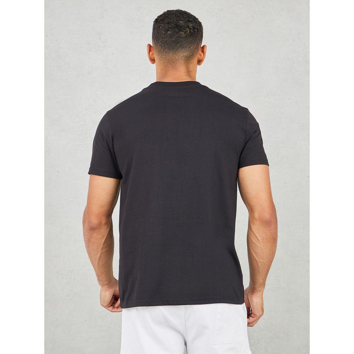 Styli Badge Detail Mock Neck Regular Fit T-Shirt-men-clothing-tshirtsandpolos-tshirts-image-4