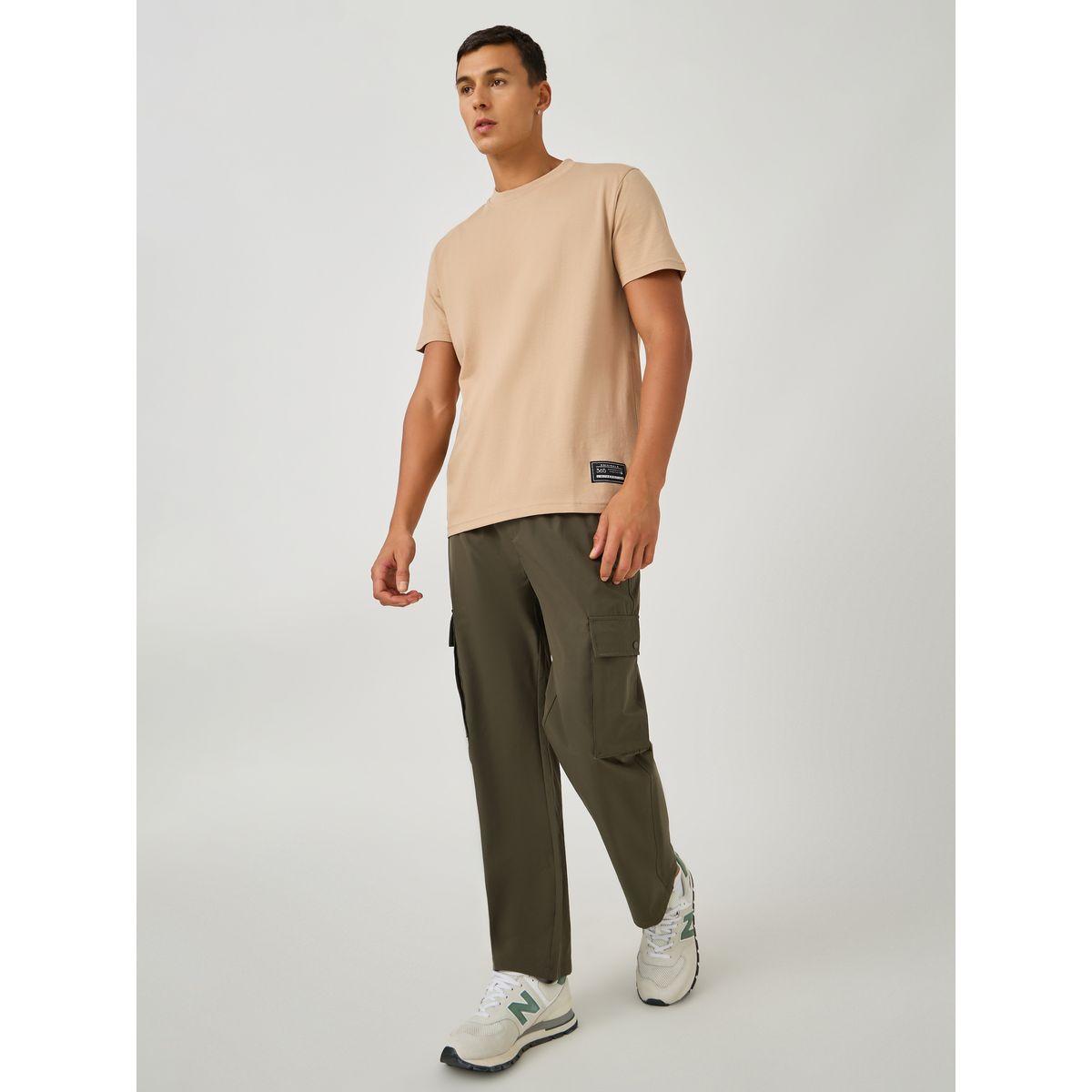 Styli Badge Detail Mock Neck Regular Fit T-Shirt-men-clothing-tshirtsandpolos-tshirts-image-2