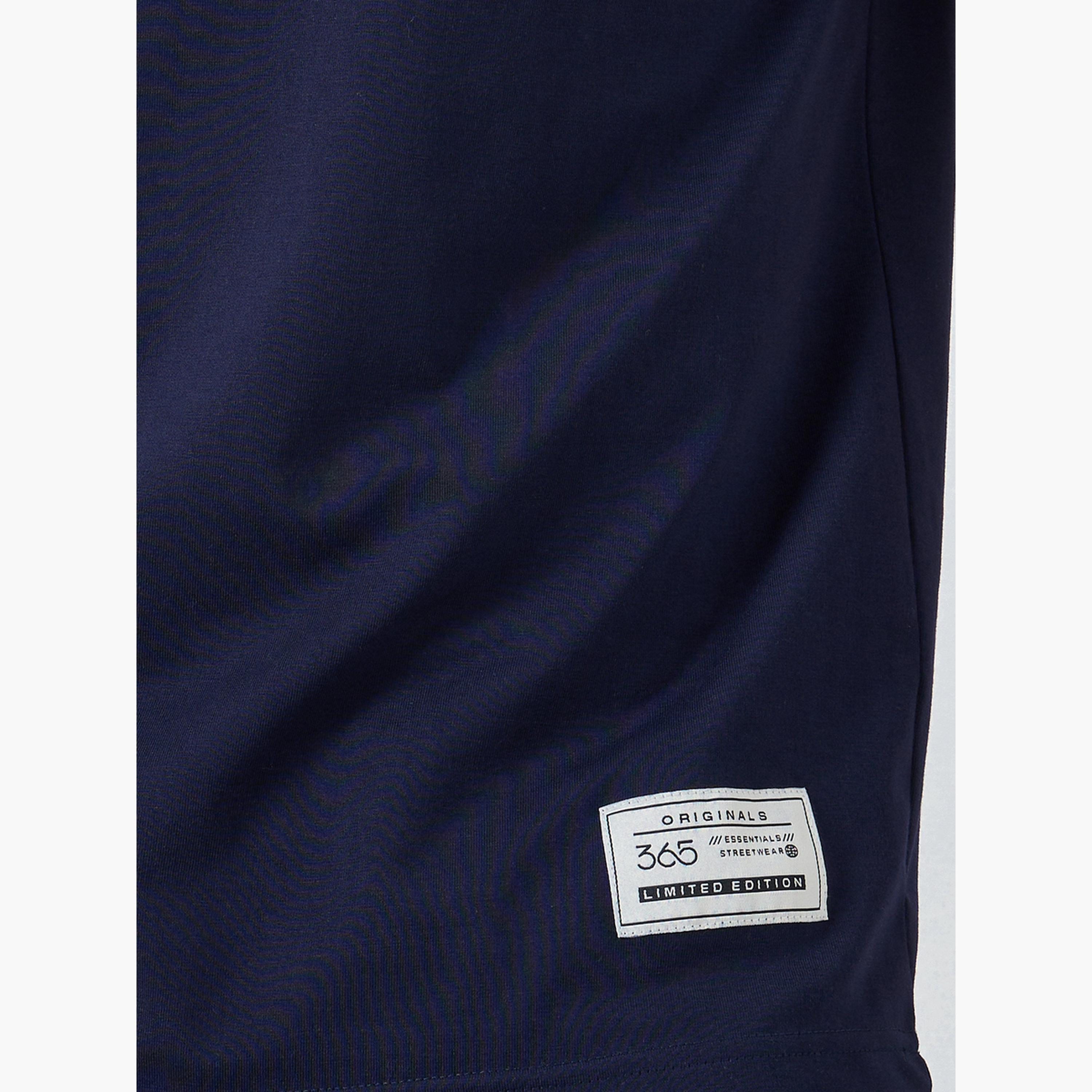 Styli Men Navy Blue Crew Neck Short Sleeve T-Shirt-men-clothing-tshirtsandpolos-tshirts-image-3