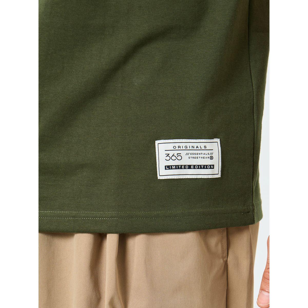 Styli Badge Detail Mock Neck Regular Fit T-Shirt-men-clothing-tshirtsandpolos-tshirts-image-4