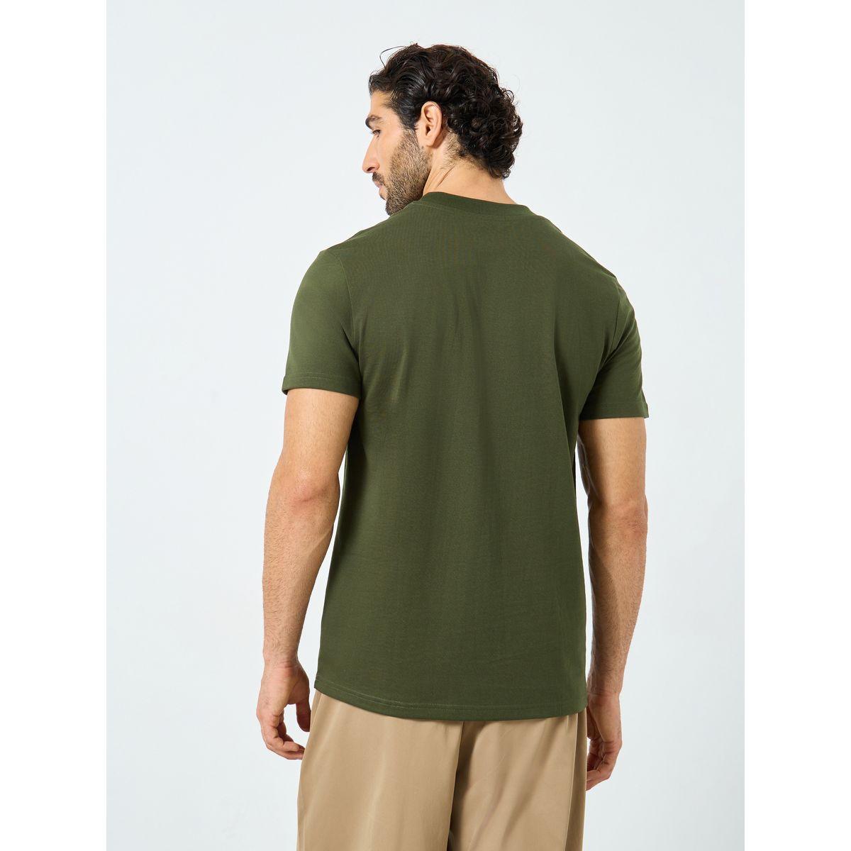 Styli Badge Detail Mock Neck Regular Fit T-Shirt-men-clothing-tshirtsandpolos-tshirts-image-5