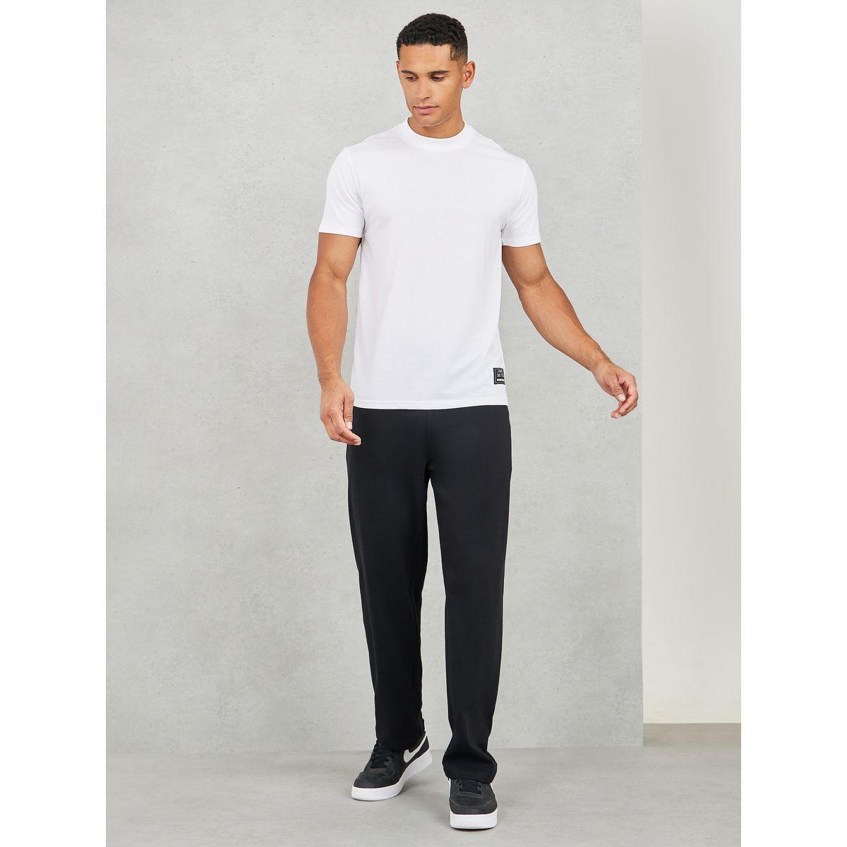 Styli Badge Detail Mock Neck Regular Fit T-Shirt-men-clothing-tshirtsandpolos-tshirts-image-2