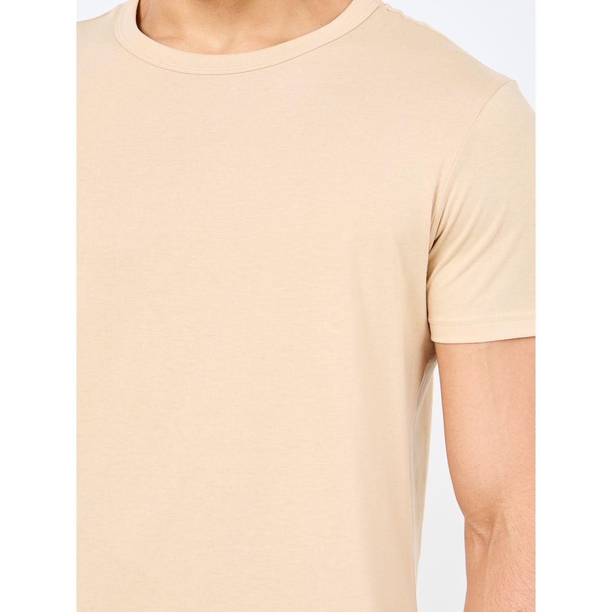 Styli Cotton Rich Binding Crew Neck Regular Fit T-shirt-men-clothing-tshirtsandpolos-tshirts-image-3