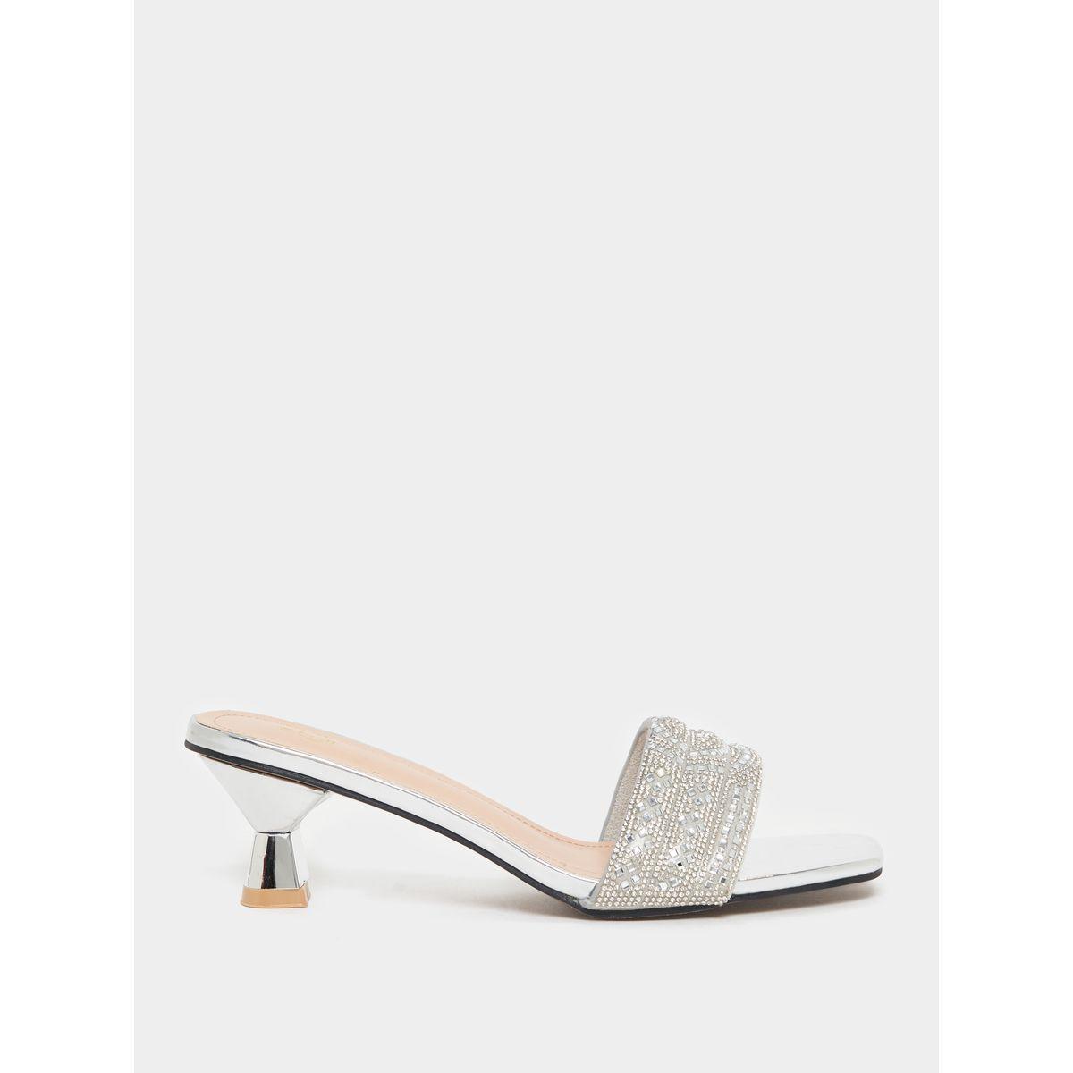 Styli Embellished Wide Strap Heeled Sandals-women-shoes-heels-image-2
