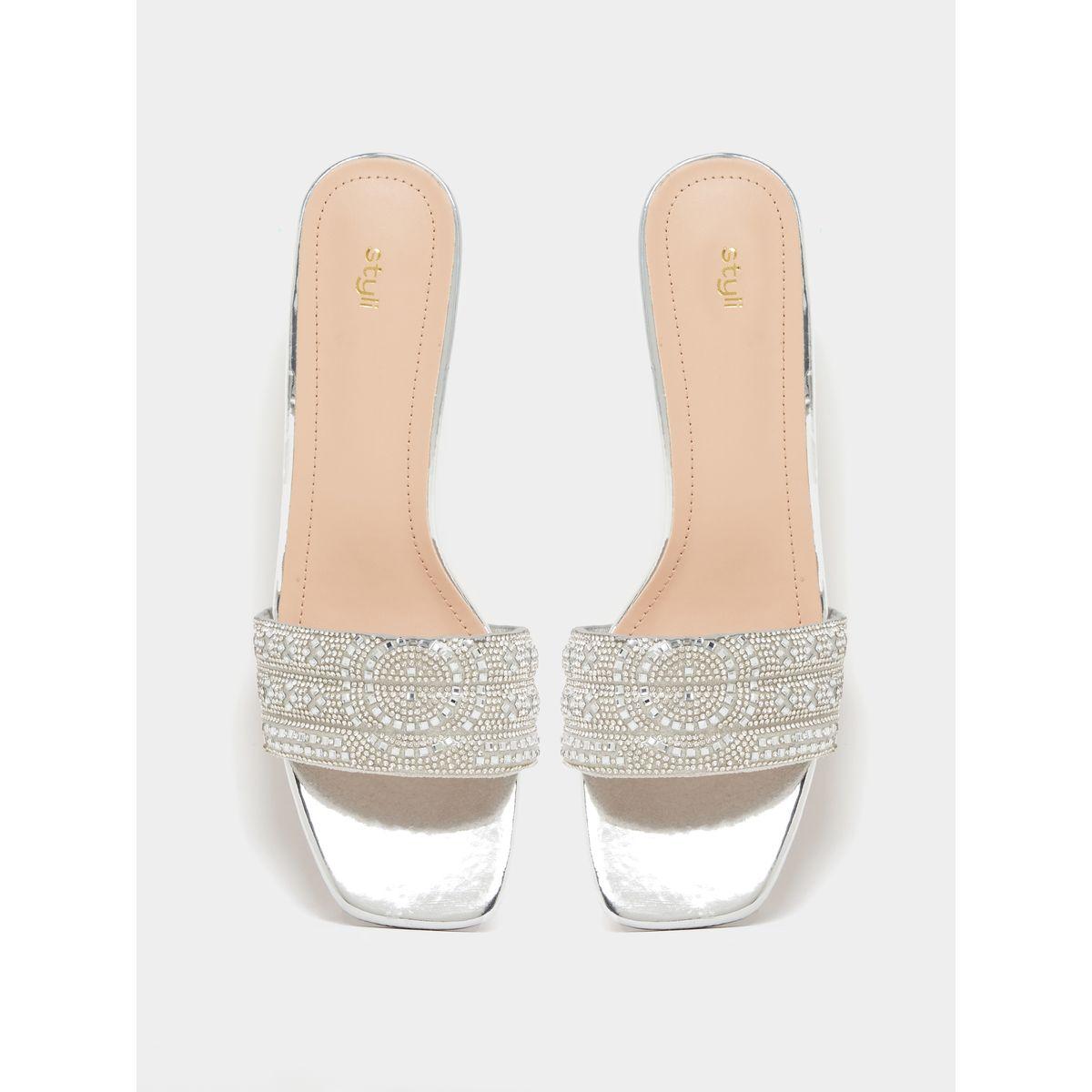 Styli Embellished Wide Strap Heeled Sandals-women-shoes-heels-image-6