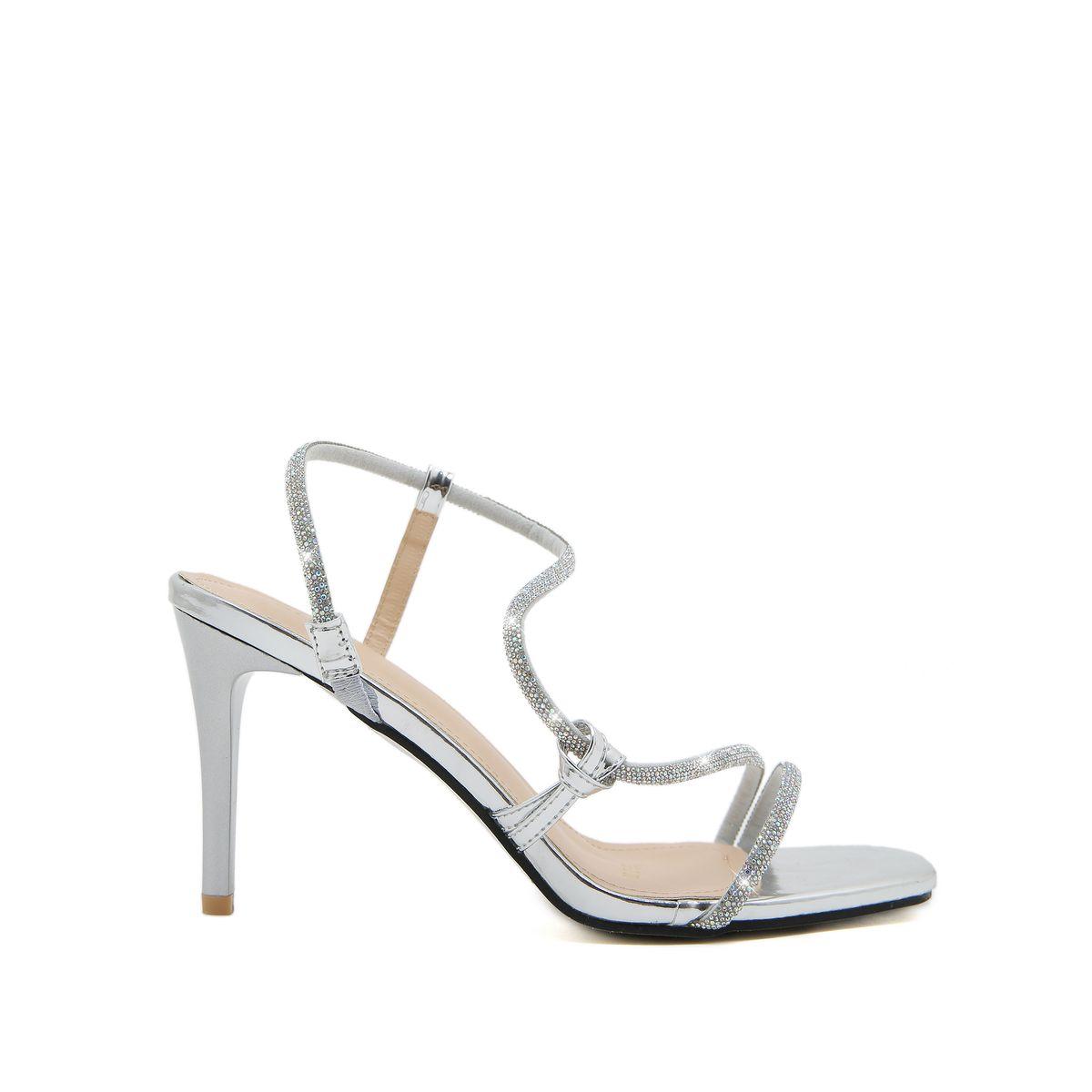 Styli Embellished Asymmetric Strap Stiletto Heel Sandals-women-shoes-heels-image-5