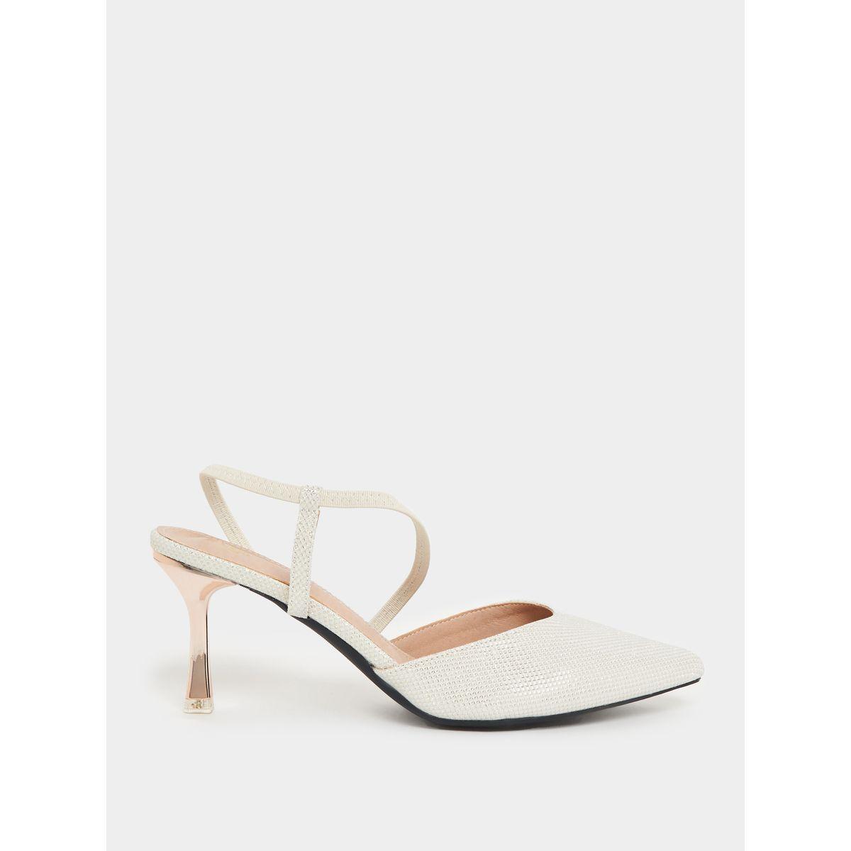 Styli Premium Textured Back Strap Heeled Pumps-women-shoes-heels-image-2