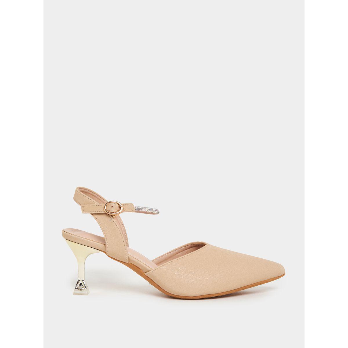 Styli Studded Ankle Strap Heeled Pumps-women-shoes-heels-image-2