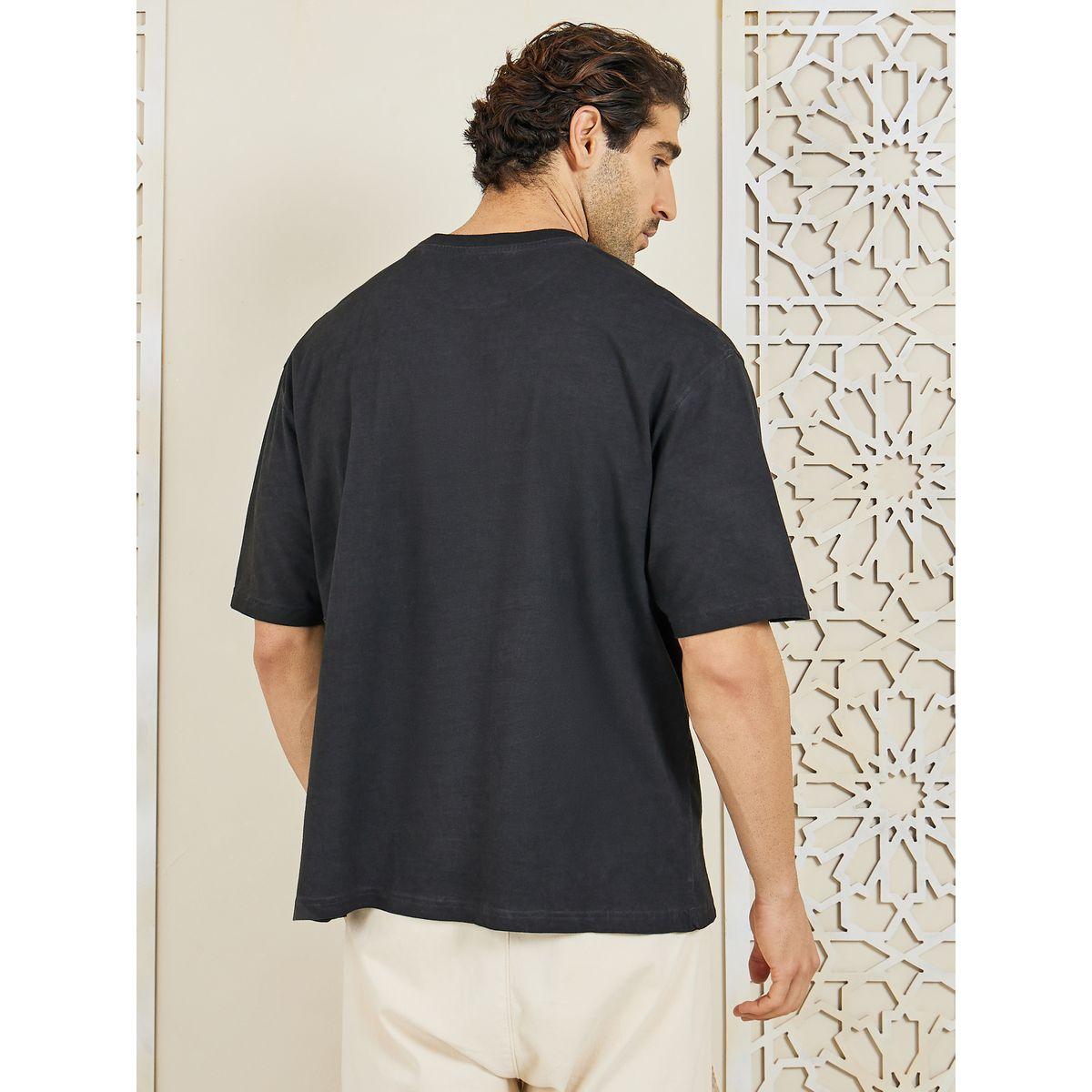 Styli Oversized Acid Wash Take It Easy Chest Print T-shirt-men-clothing-tshirtsandpolos-tshirts-image-4