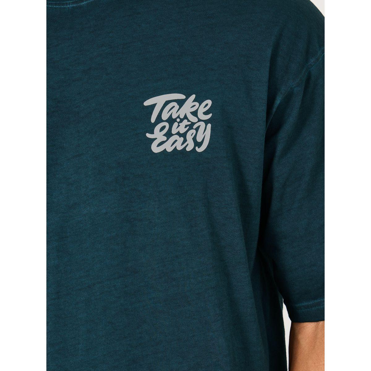 Styli Oversized Acid Washed Take It Easy Chest Print T-shirt-men-clothing-tshirtsandpolos-tshirts-image-3