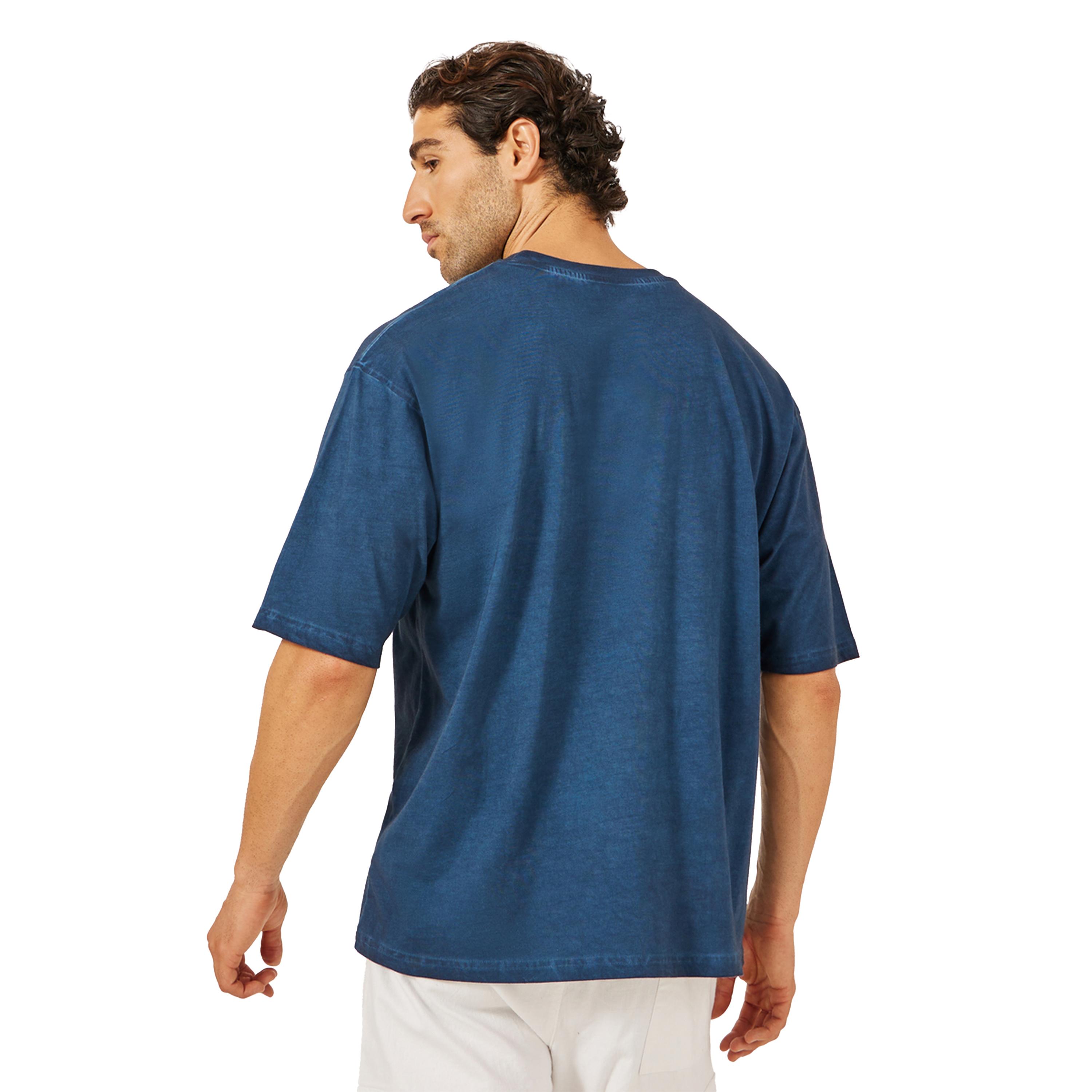 Styli Oversized Acid Washed Take It Easy Chest Print T-Shirt-men-clothing-tshirtsandpolos-tshirts-image-4