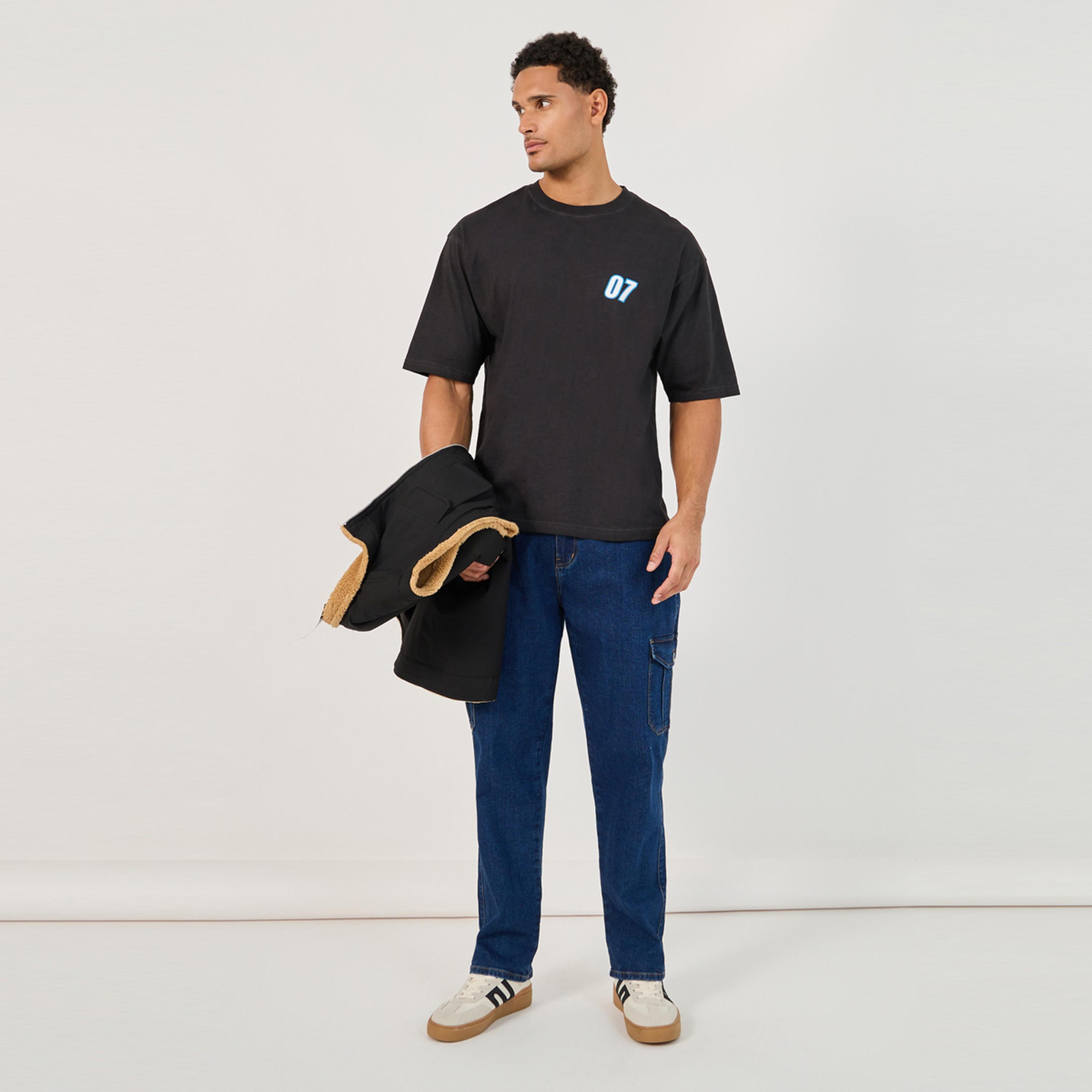 Styli Acid Washed Graphic Print Oversized T-Shirt-men-clothing-tshirtsandpolos-tshirts-image-2