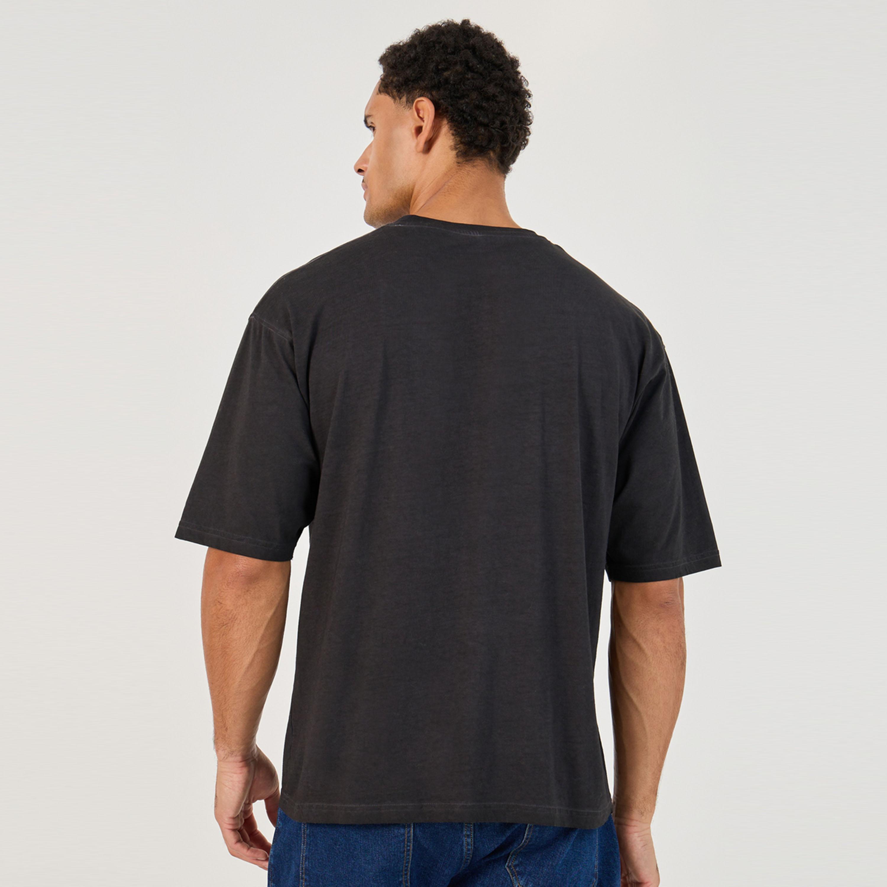 Styli Acid Washed Graphic Print Oversized T-Shirt-men-clothing-tshirtsandpolos-tshirts-image-4