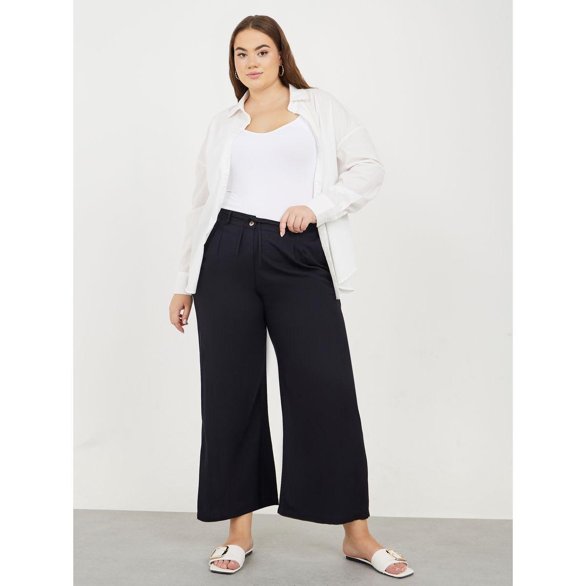 بنطال بارجل واسعة ورباط خصر-women-clothing-bottoms-trousers-image-2