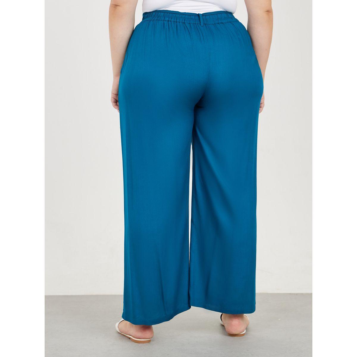 بنطال بارجل واسعة ورباط خصر-women-clothing-bottoms-trousers-image-4
