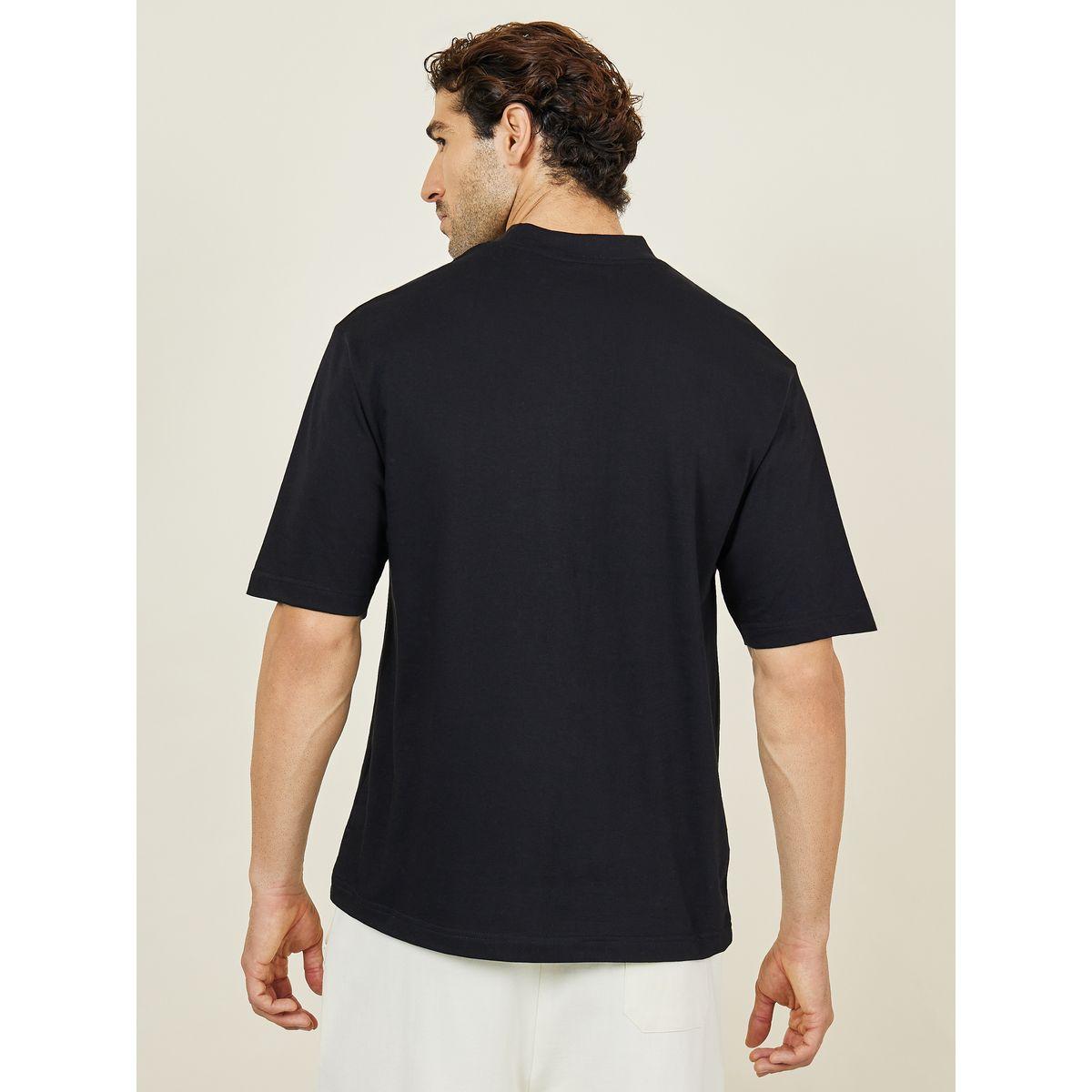 Styli Oversized Mock Neck Short Sleeve T-Shirt-men-clothing-tshirtsandpolos-tshirts-image-4