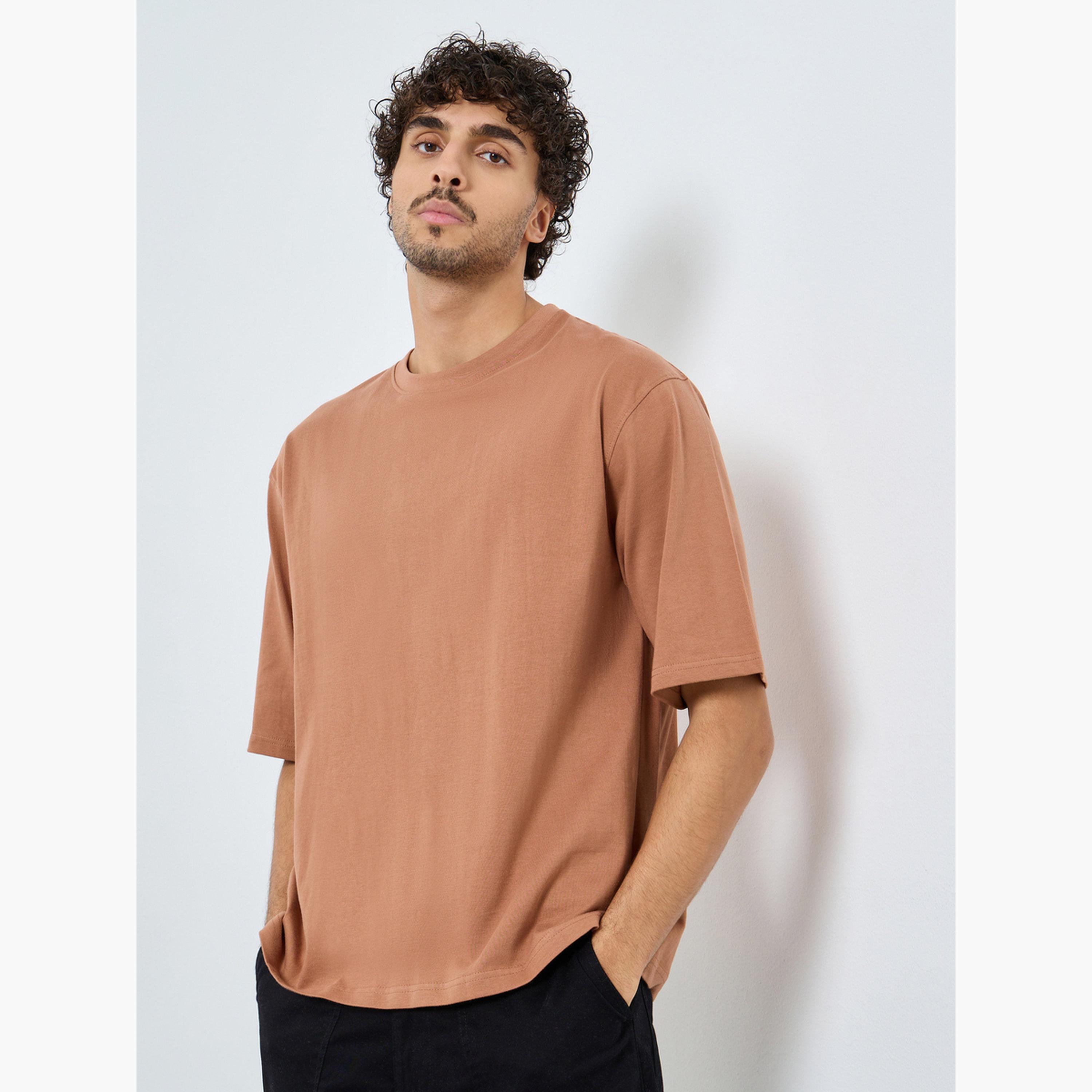 Styli Men Oversized Mock Neck T-Shirt-men-clothing-tshirtsandpolos-tshirts-image-1