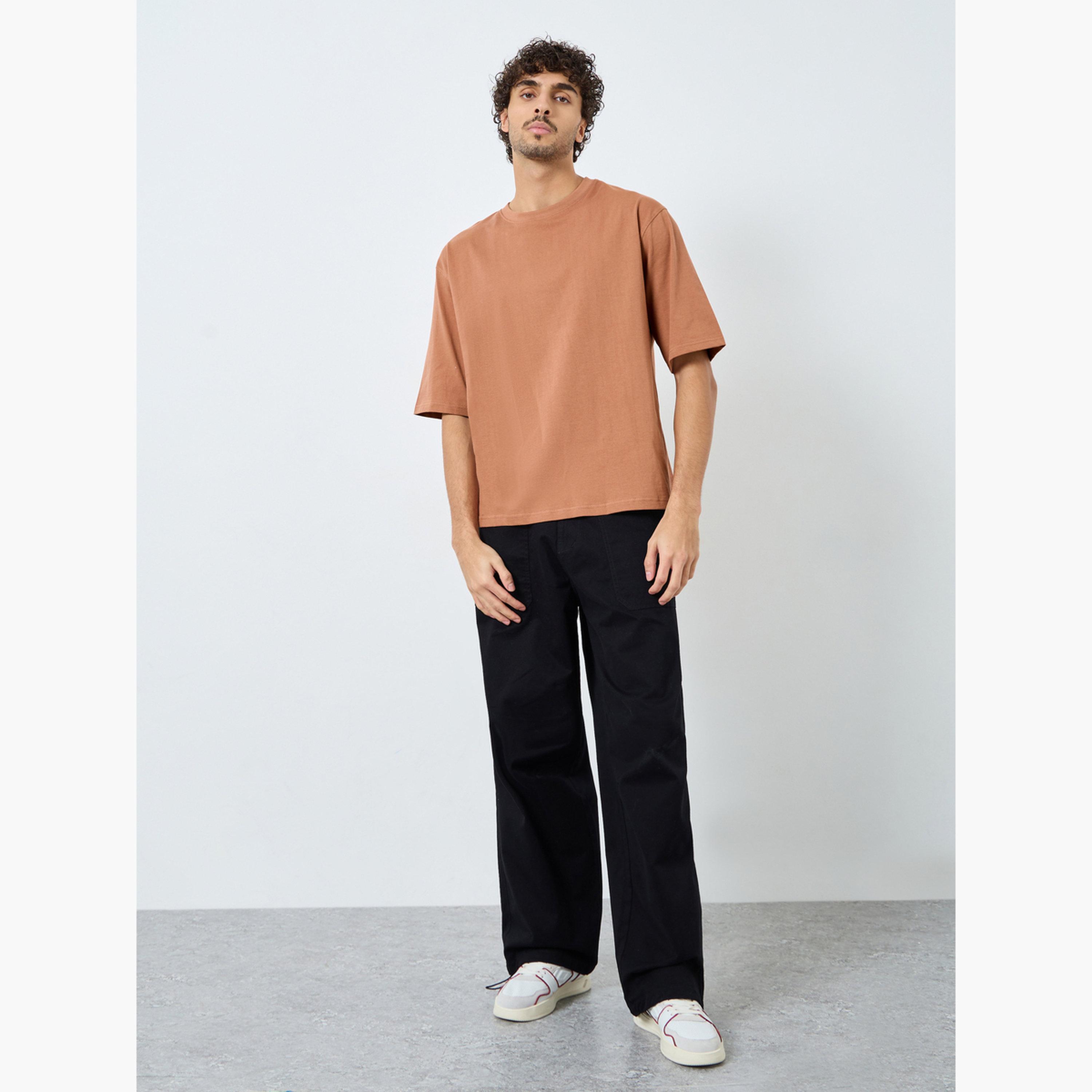 Styli Men Oversized Mock Neck T-Shirt-men-clothing-tshirtsandpolos-tshirts-image-2