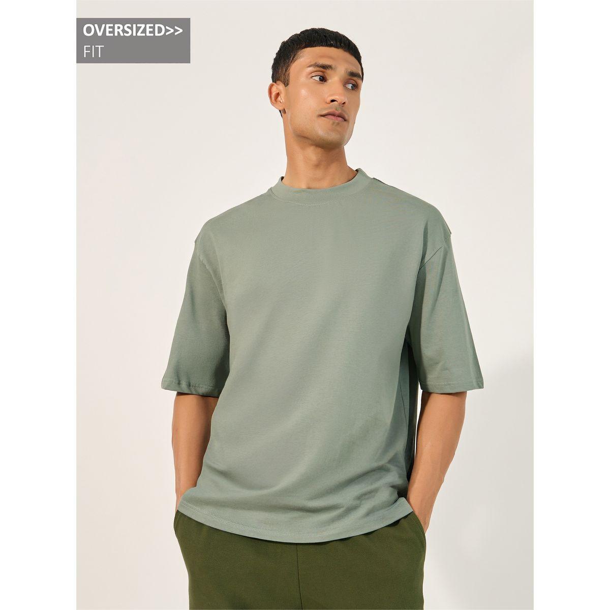 Styli Men Solid Oversized T-Shirt-men-clothing-tshirtsandpolos-tshirts-image-1
