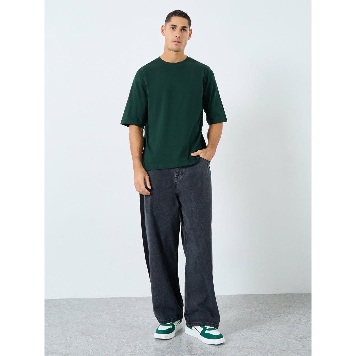 Styli Men Oversized Mock Neck T-Shirt-men-clothing-tshirtsandpolos-tshirts-image-2
