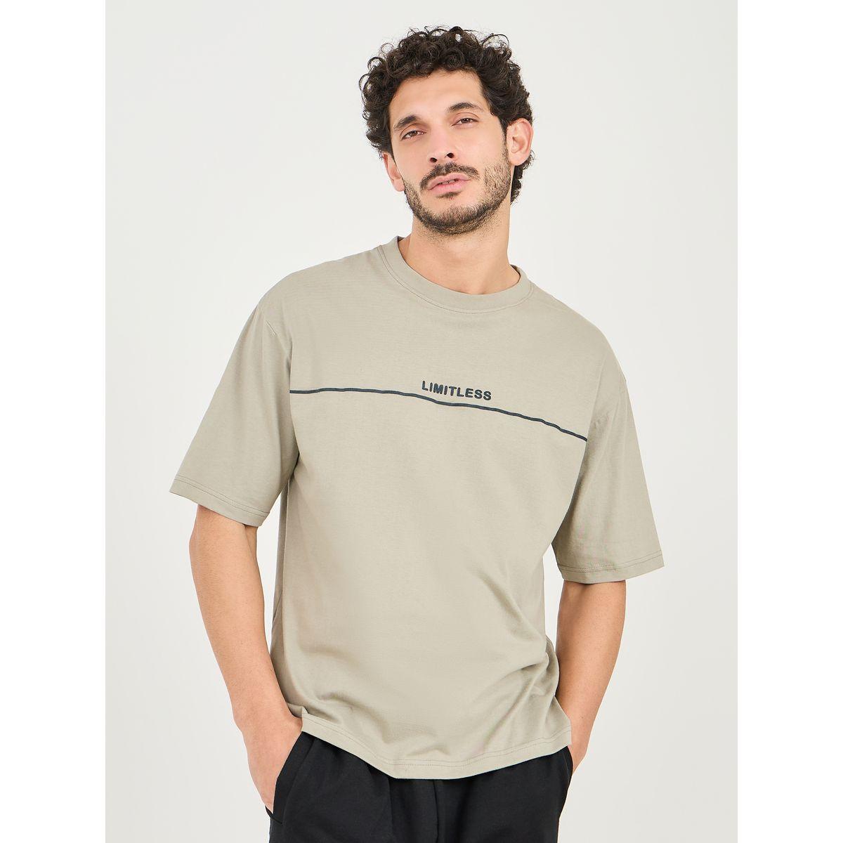 Styli Limitless Minimal Embossed Print Oversize Cotton T-Shirt-men-clothing-tshirtsandpolos-tshirts-image-1