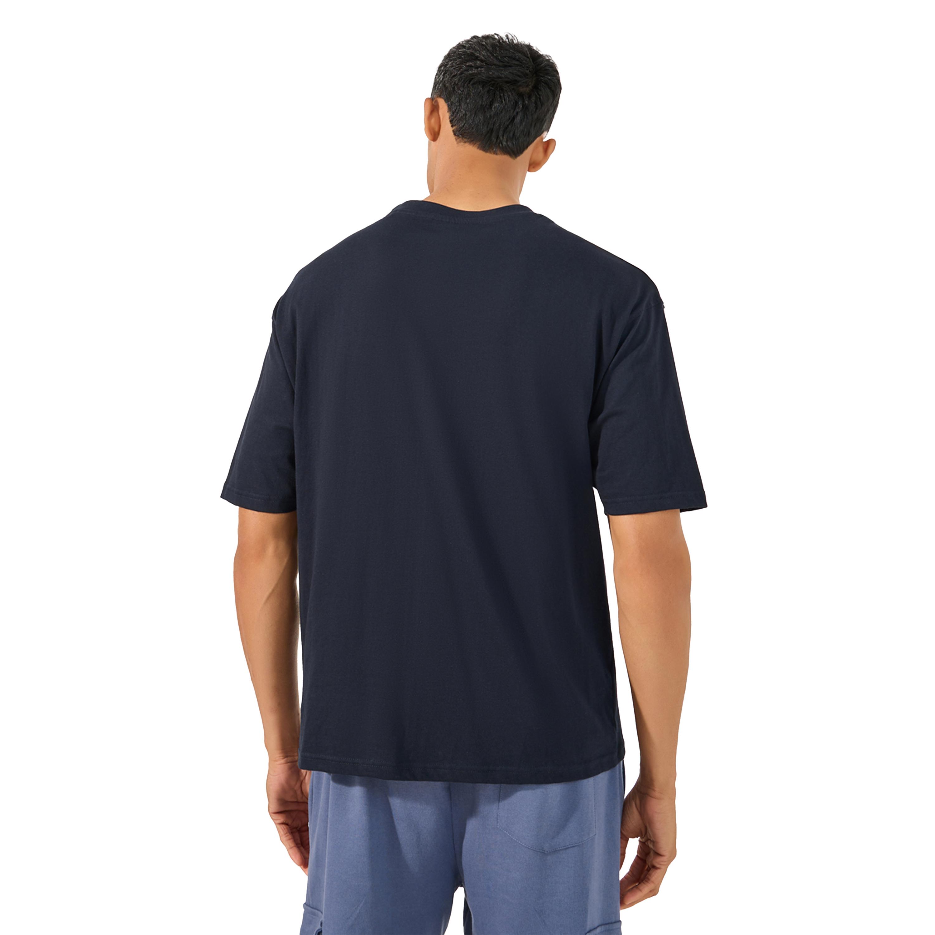 ستايلي - تي شيرت قطني كبير الحجم بطبعة منقوشة بسيطة-men-clothing-tshirtsandpolos-tshirts-image-4