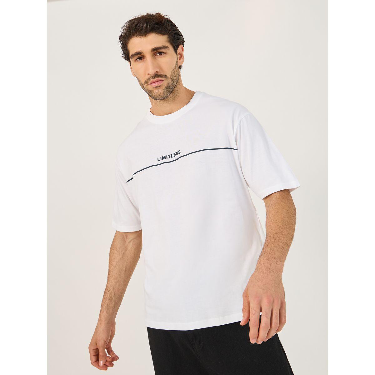 Styli Minimal Embossed Print Oversized Cotton T-Shirt-men-clothing-tshirtsandpolos-tshirts-image-3