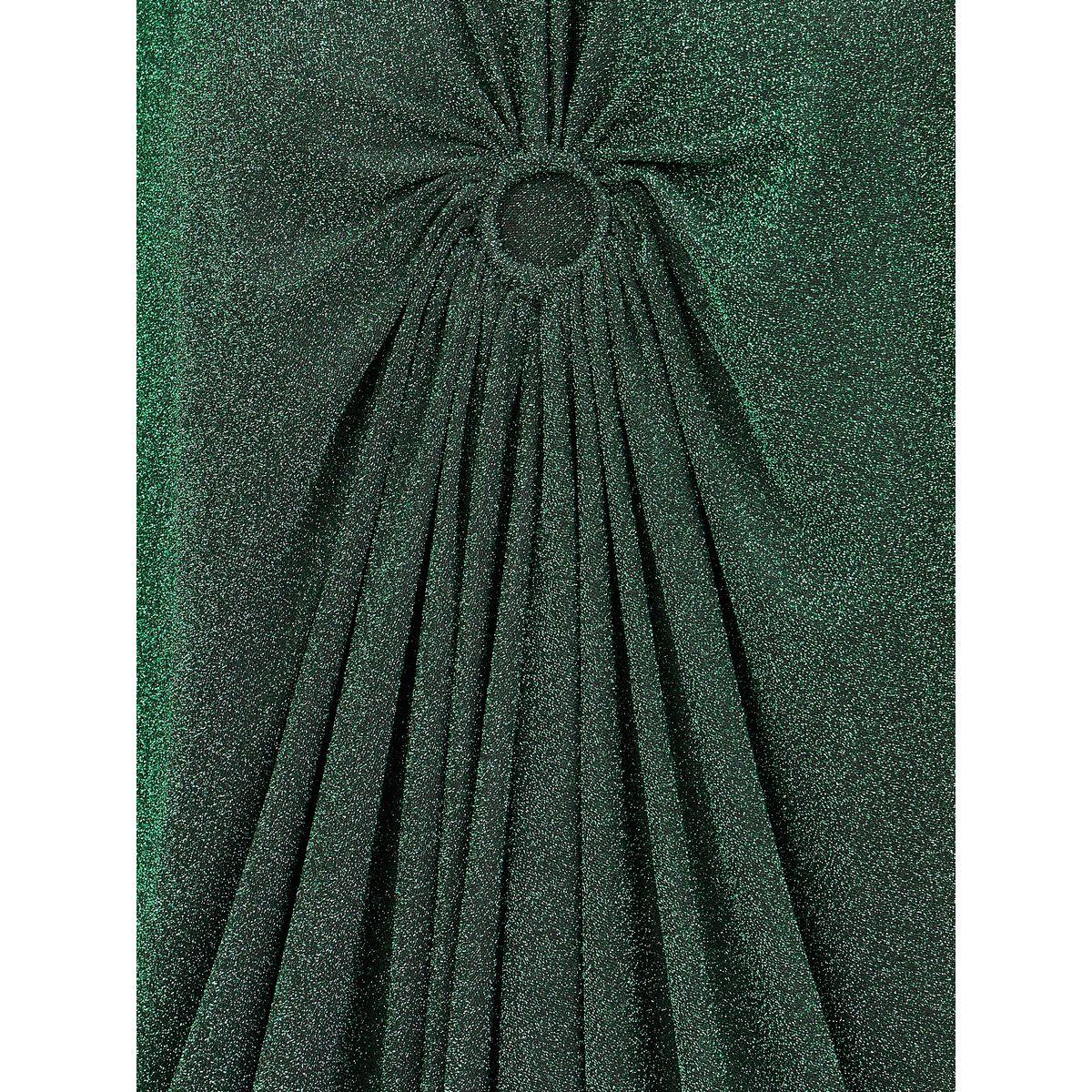 Styli Limited Shimmer O Ringer Ruched Detail Maxi Kaftan-women-clothing-dresses-image-3