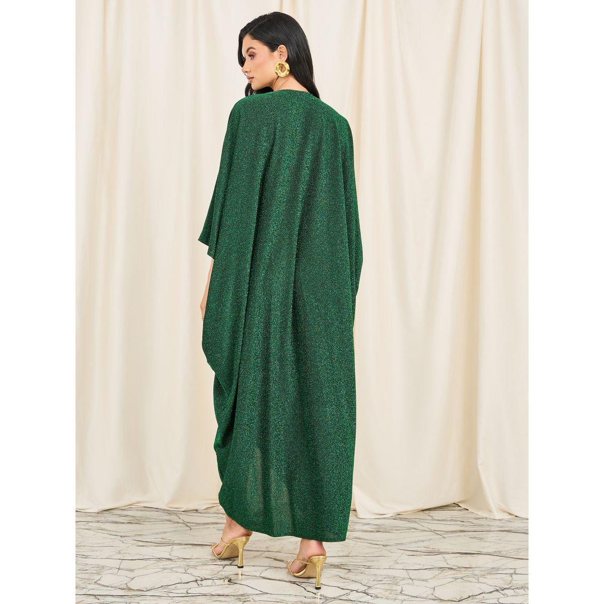 قفطان طويل بتفاصيل مزمومة-women-clothing-dresses-image-4