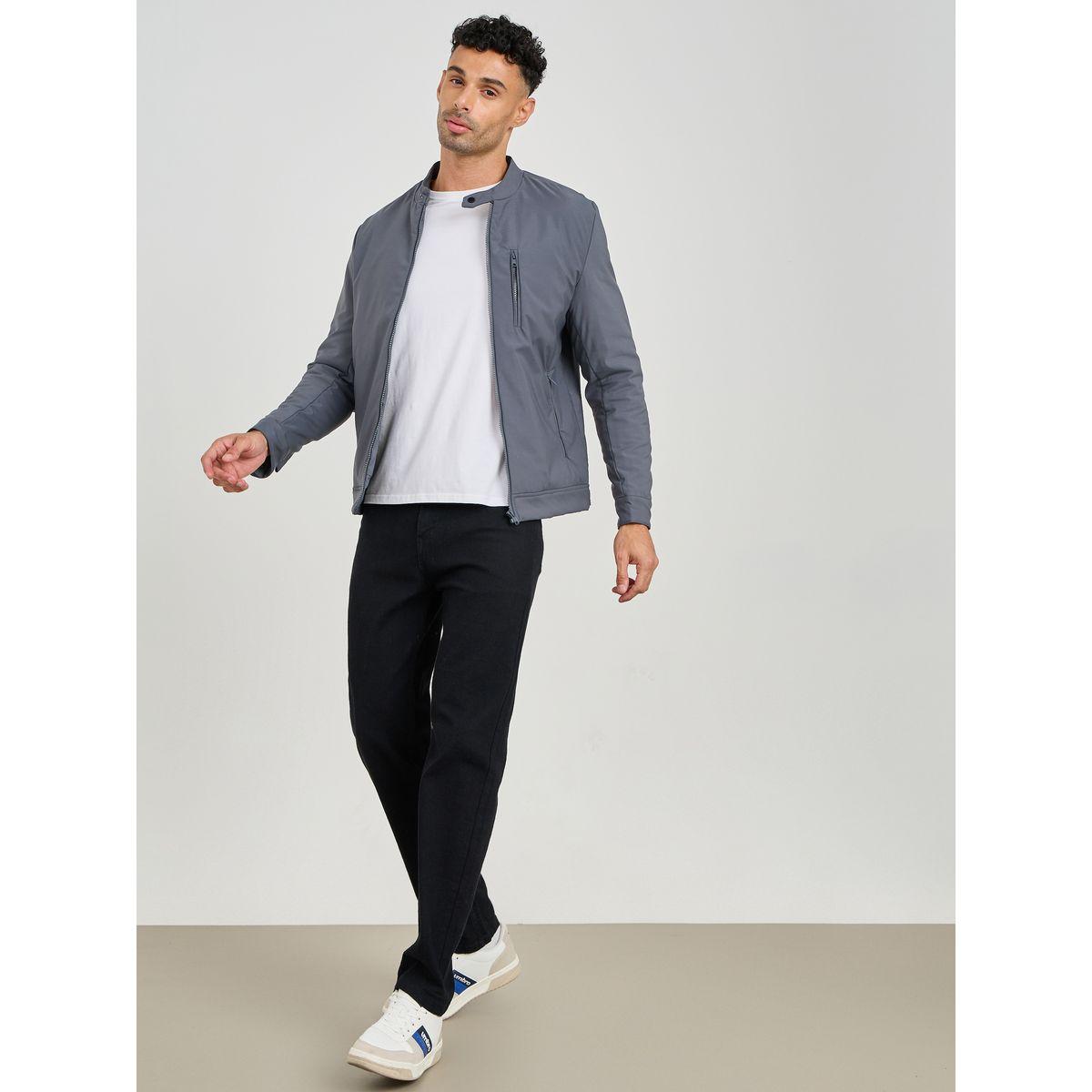 Solid Jacket with Zip Pockets-men-clothing-jacketsandblazers-jackets-image-2