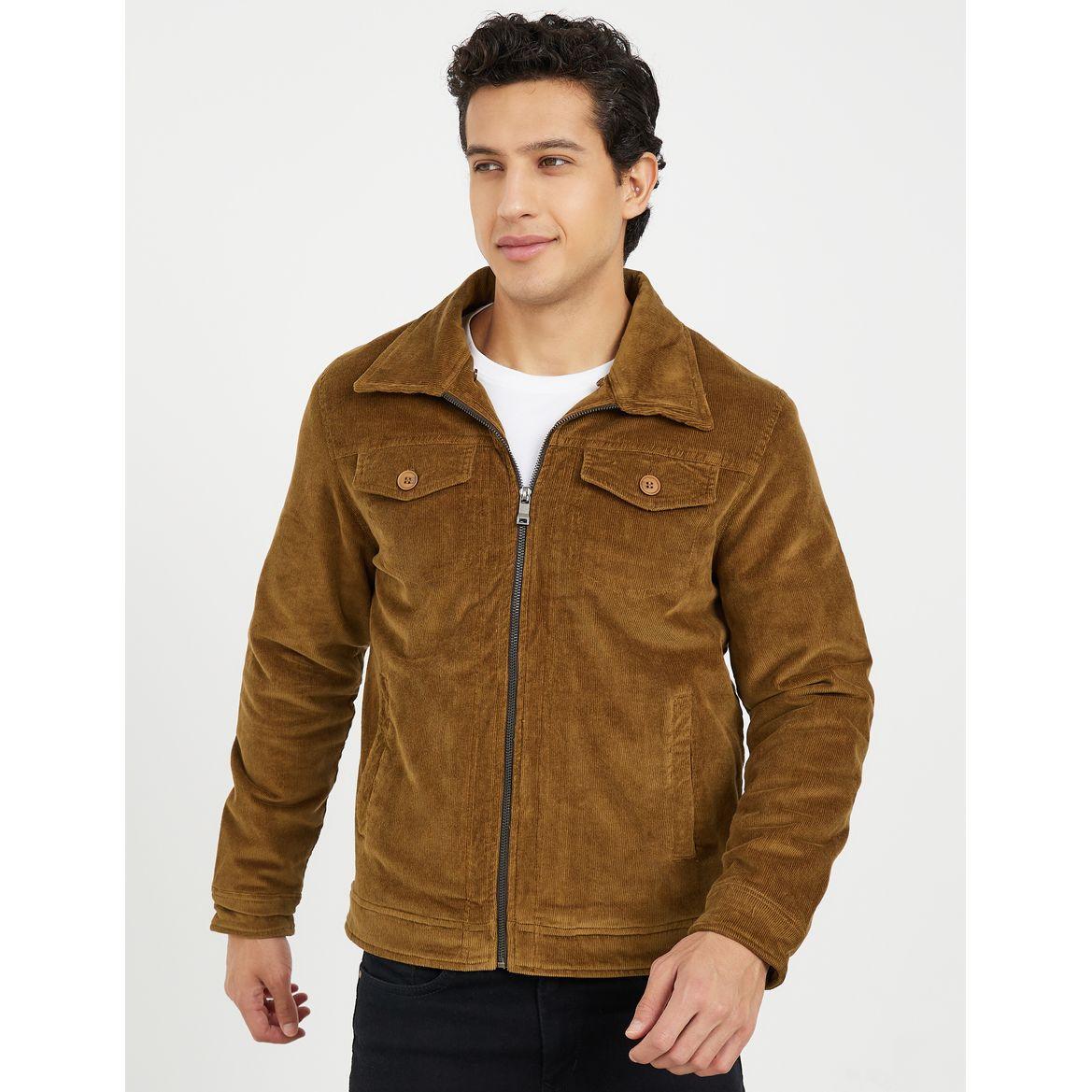Textured Collared Jacket with Zip Closure-men-clothing-jacketsandblazers-jackets-image-3
