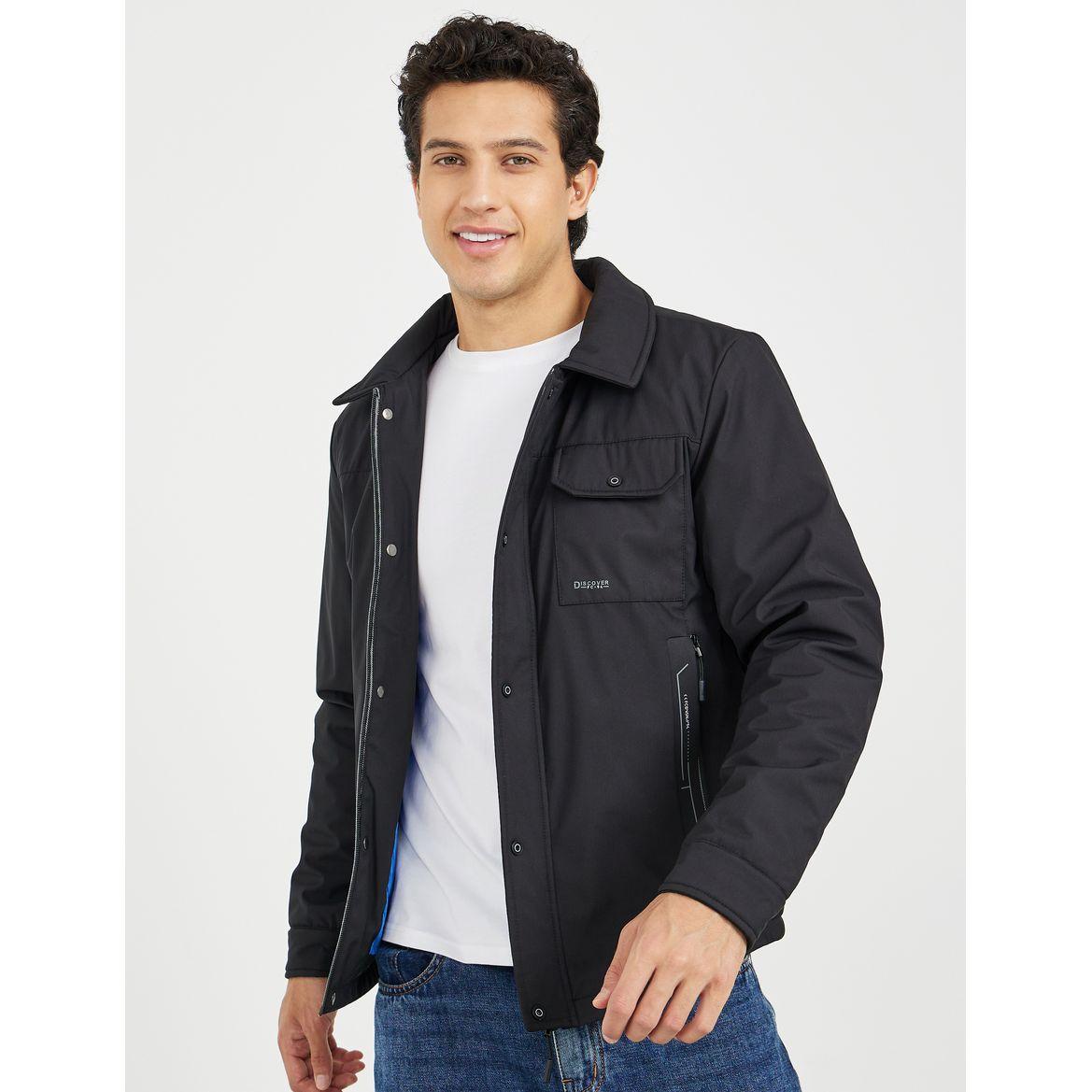 Collared Bomber Jacket with Zip Placket-men-clothing-jacketsandblazers-jackets-image-1