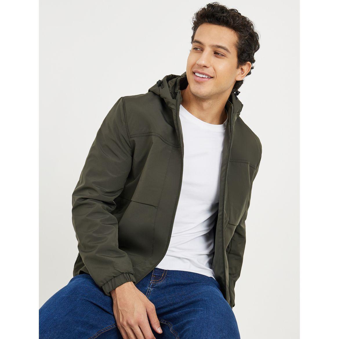 Hooded Jacket with Zip Closure-men-clothing-jacketsandblazers-jackets-image-1