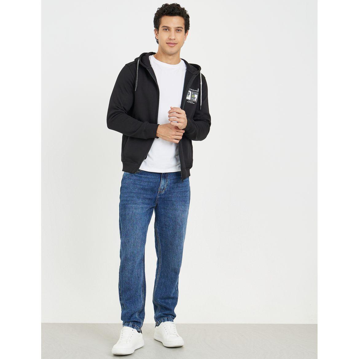 Printed Sweatshirt with Zip Closure-men-clothing-sweatersandpullovers-image-2