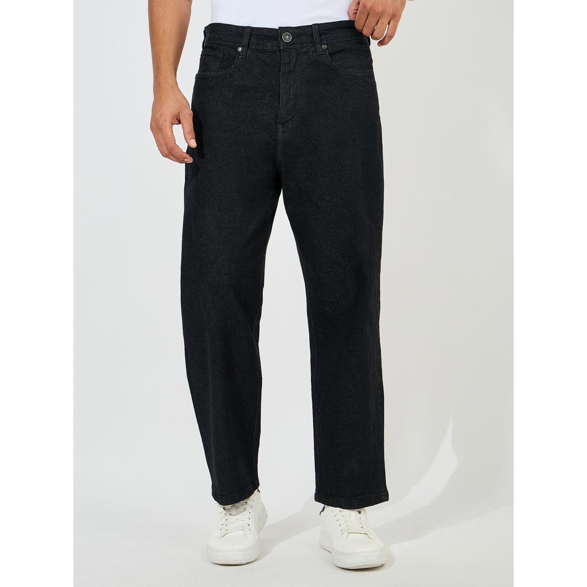 جينز سادة قطن بقصة واسعة-men-clothing-bottoms-jeans-image-1