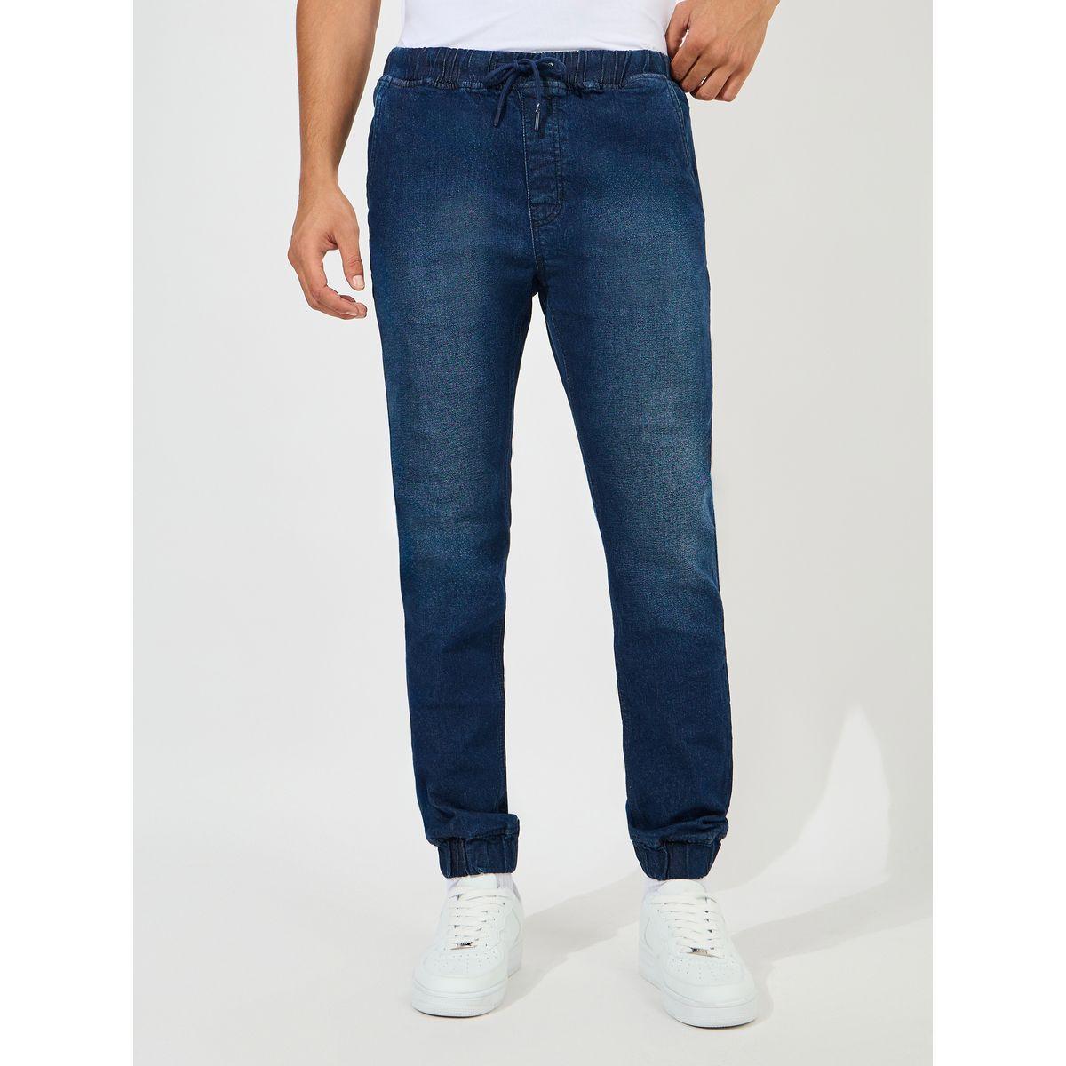 جينز جوغر قطن بقصة سليم فت-men-clothing-bottoms-jeans-image-1