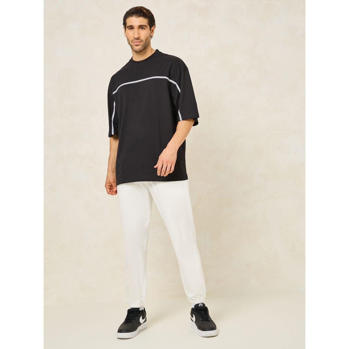 Styli Front Tape Compact Cotton Jersey Boxy T-Shirt-men-clothing-tshirtsandpolos-tshirts-image-2