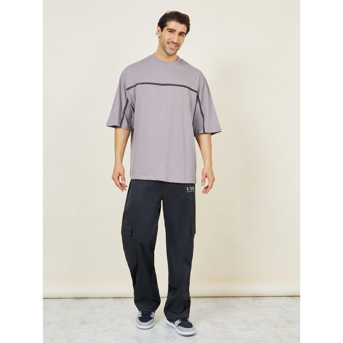 Styli Front Tape Compact Cotton Jersey Boxy T-Shirt-men-clothing-tshirtsandpolos-tshirts-image-2