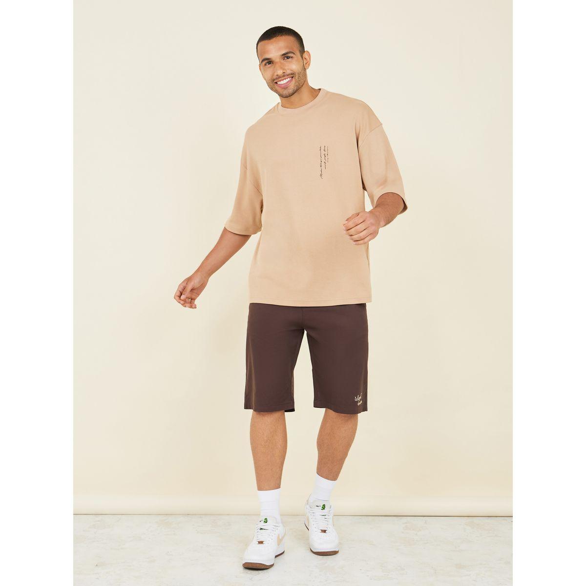 Styli Minimal Slogan Print Mock Neck Interlock Boxy Fit T-Shirt-men-clothing-tshirtsandpolos-tshirts-image-2