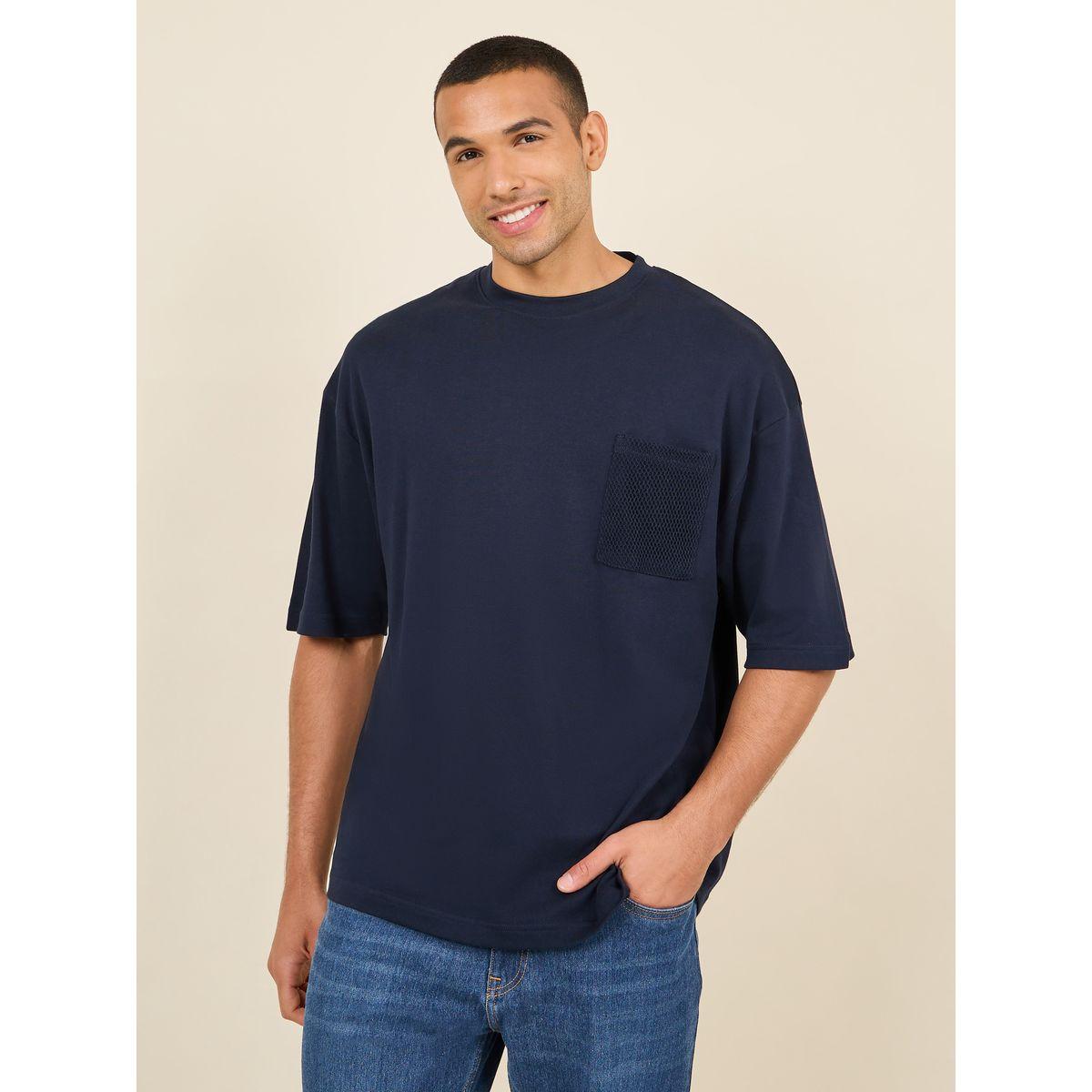 Styli Crochet Pocket Detail Interlock Boxy Fit T-Shirt-men-clothing-tshirtsandpolos-tshirts-image-1