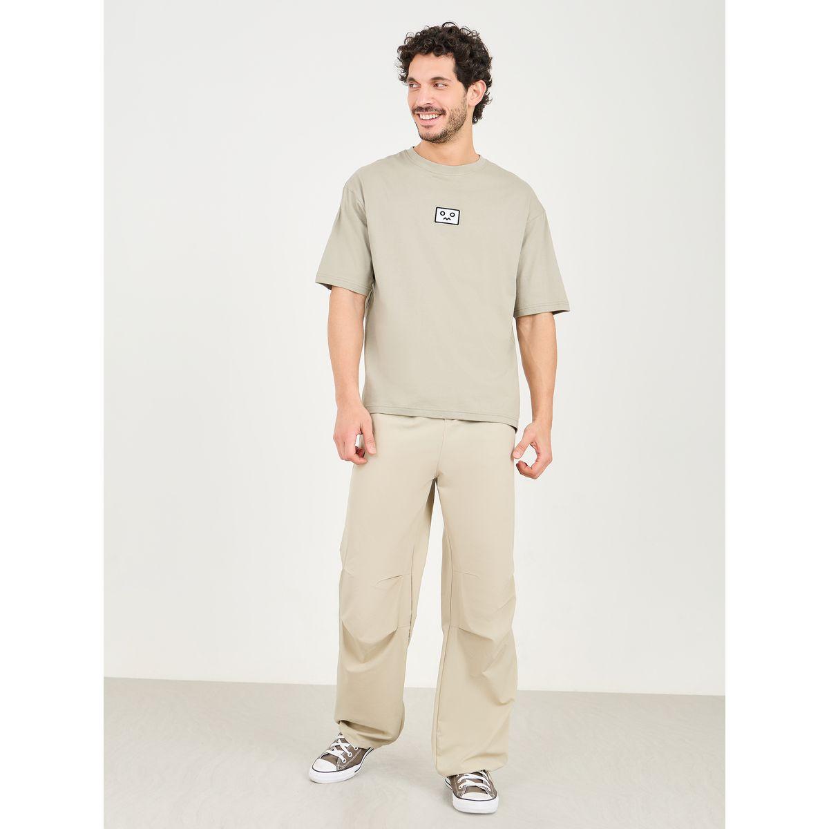 Styli Embroidery Chest Compact Cotton Oversized T-Shirt-men-clothing-tshirtsandpolos-tshirts-image-2