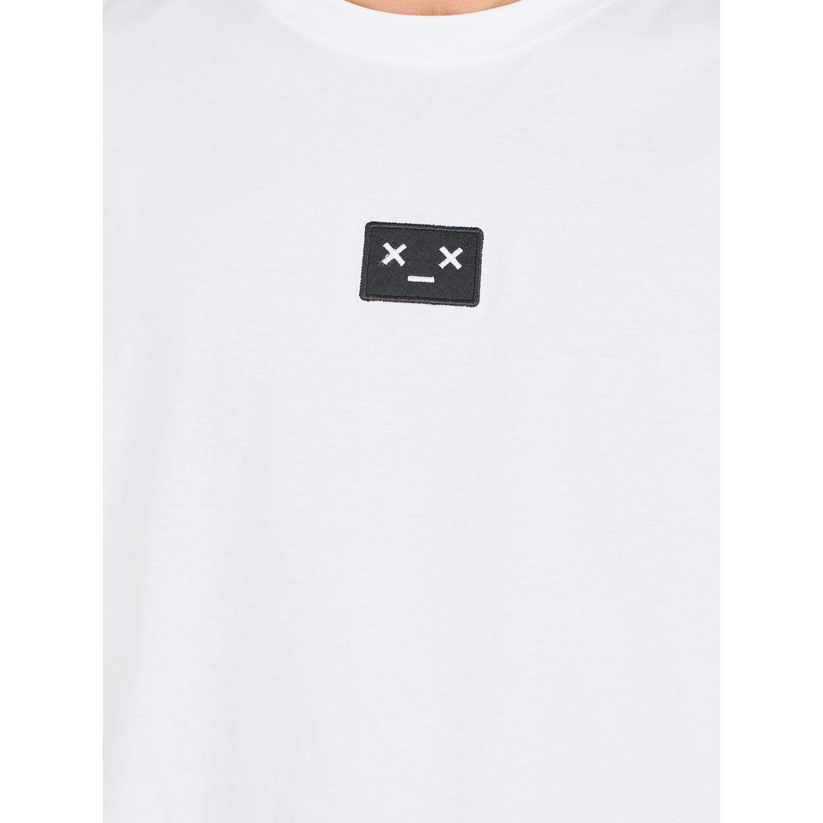 تيشيرت واسع مُطرّز بشارة مع اكمام قصيرة-men-clothing-tshirtsandpolos-tshirts-image-3