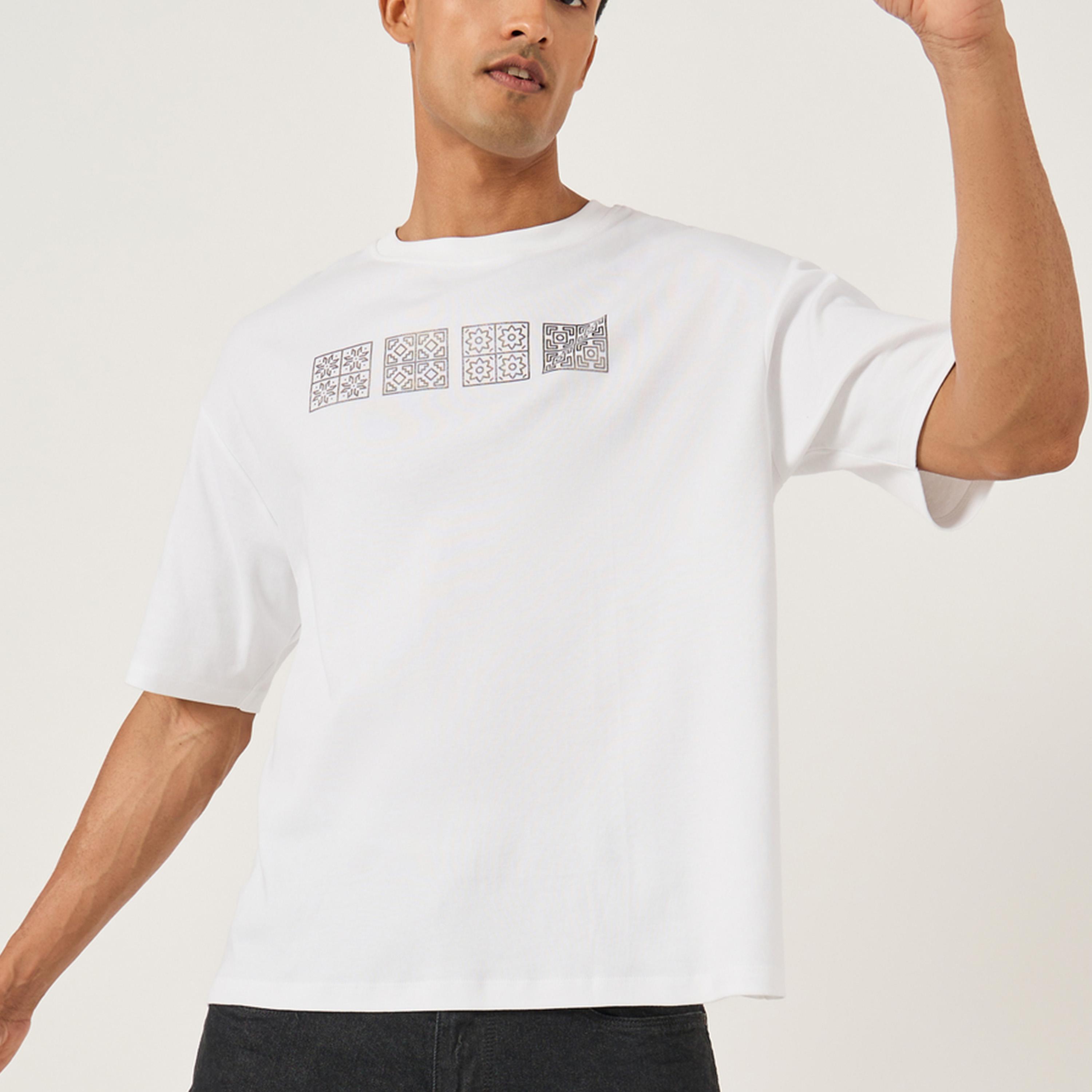 Styli Graphic Print Oversized Round Neck T-Shirt-men-clothing-tshirtsandpolos-tshirts-image-1