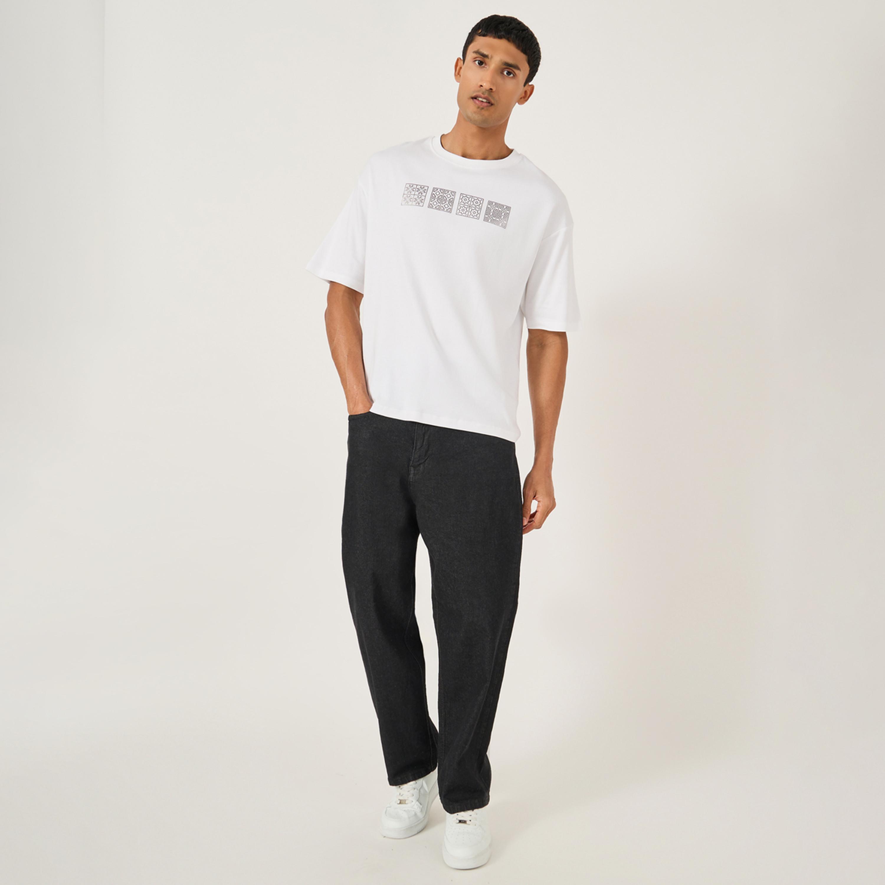 Styli Graphic Print Oversized Round Neck T-Shirt-men-clothing-tshirtsandpolos-tshirts-image-2